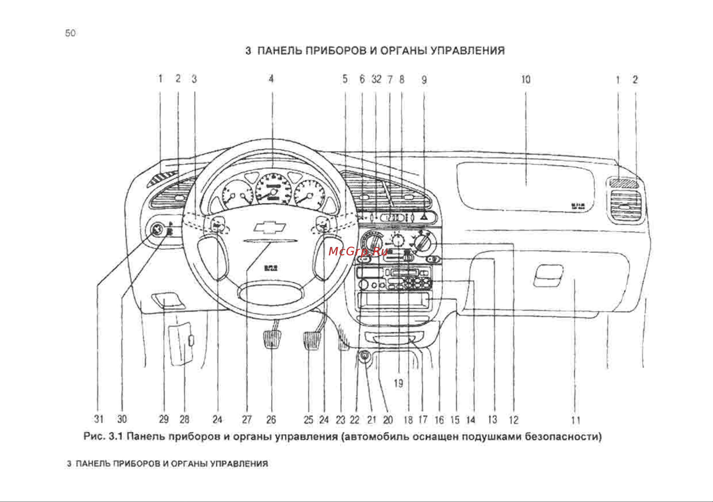 Chevrolet Lanos Инструкция по эксплуатации онлайн [50/182] 129
