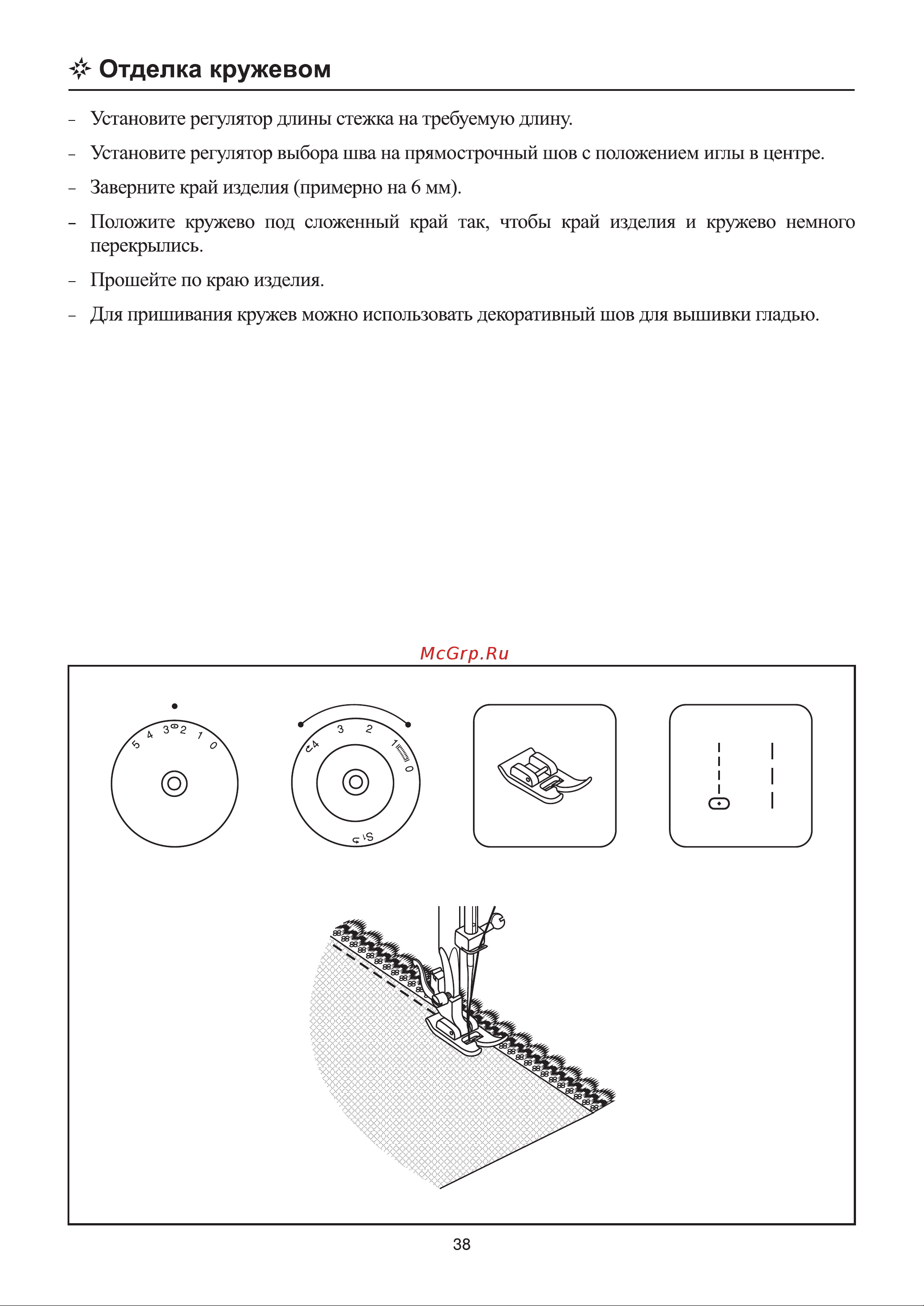 Astralux 100 [42/52] Отделка кружевом