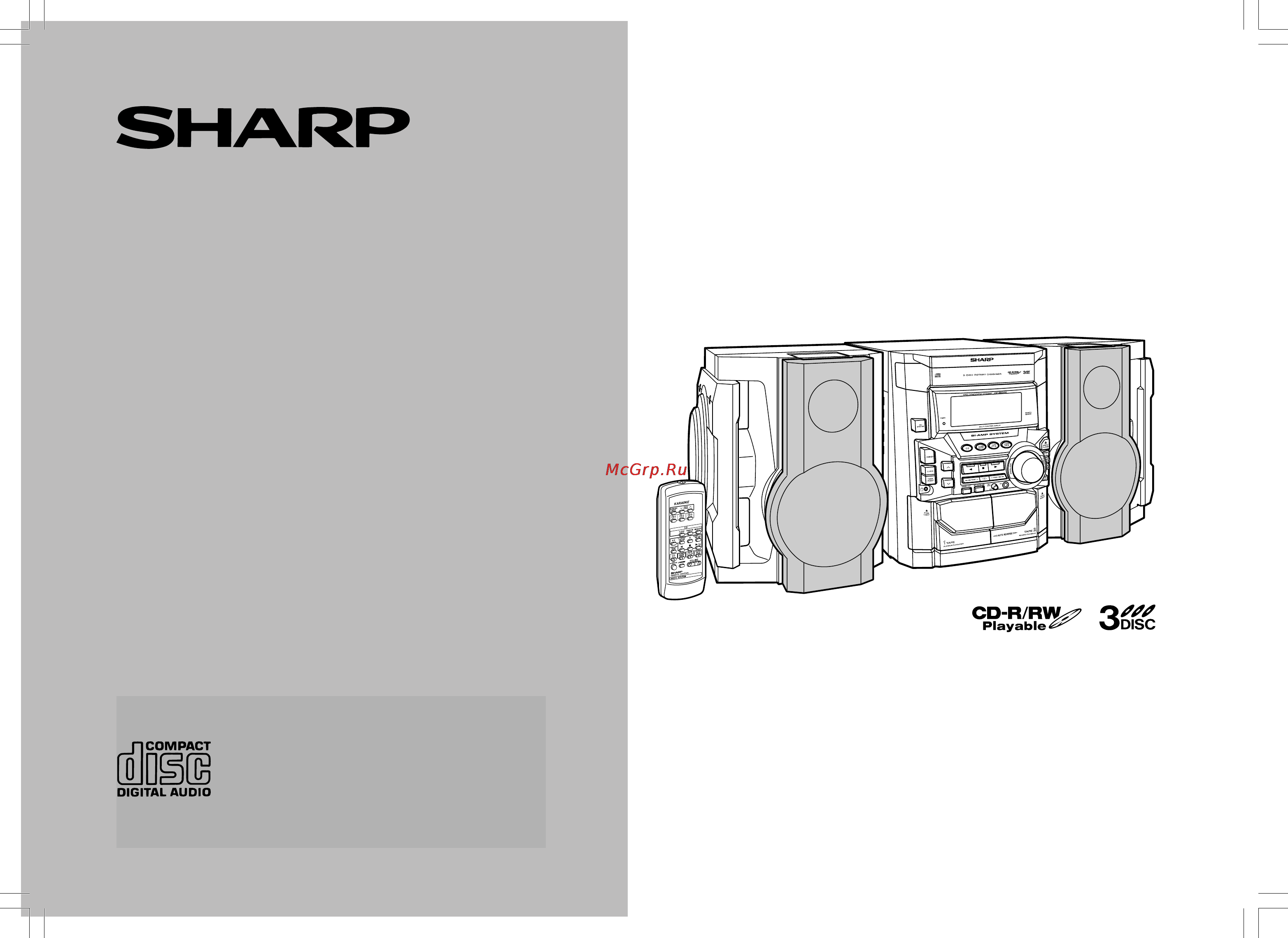 Sharp CD-BK300WR Инструкция по эксплуатации онлайн