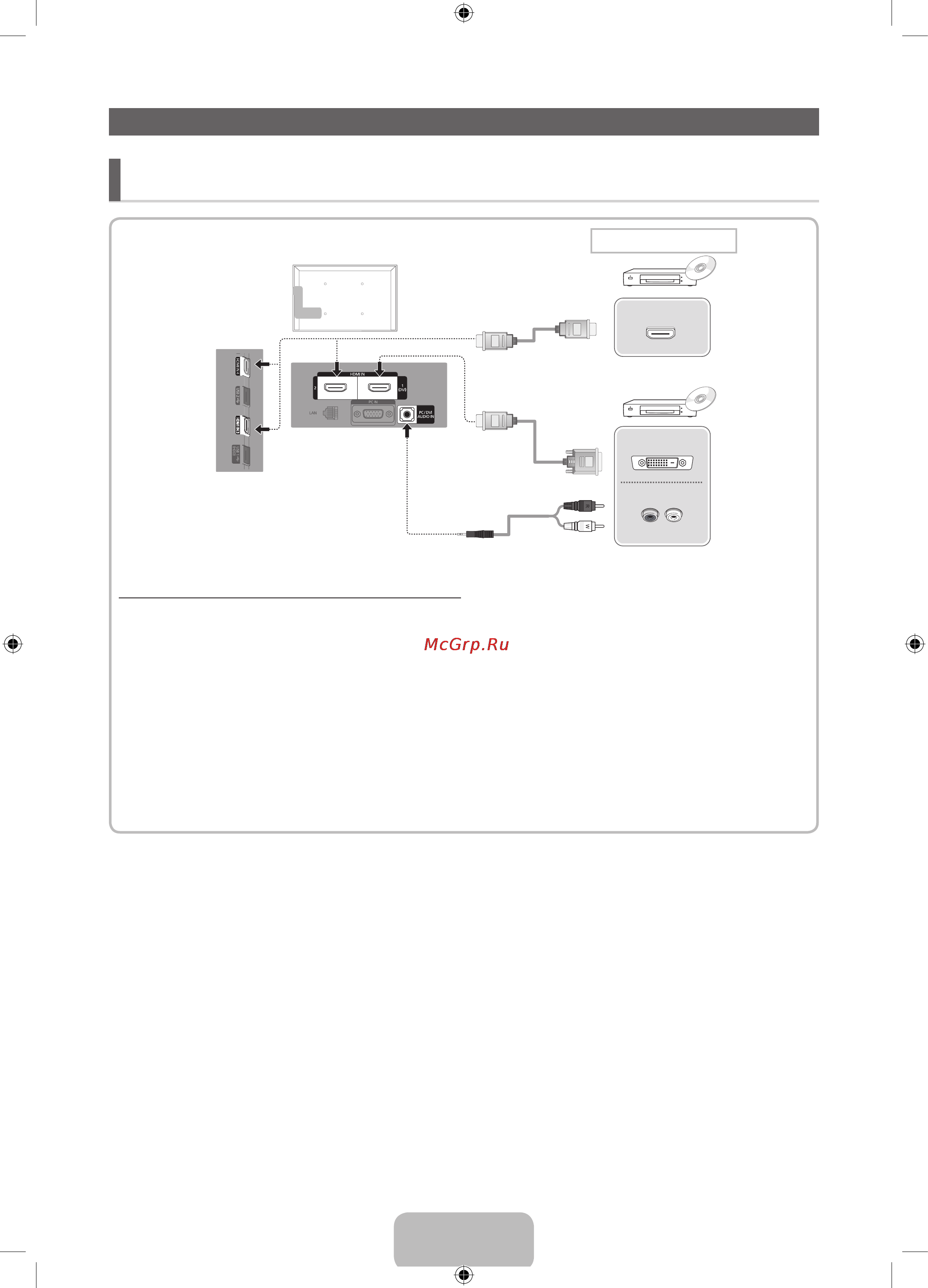 Samsung LE46D551K2W [6/65] Connecting to an av devices