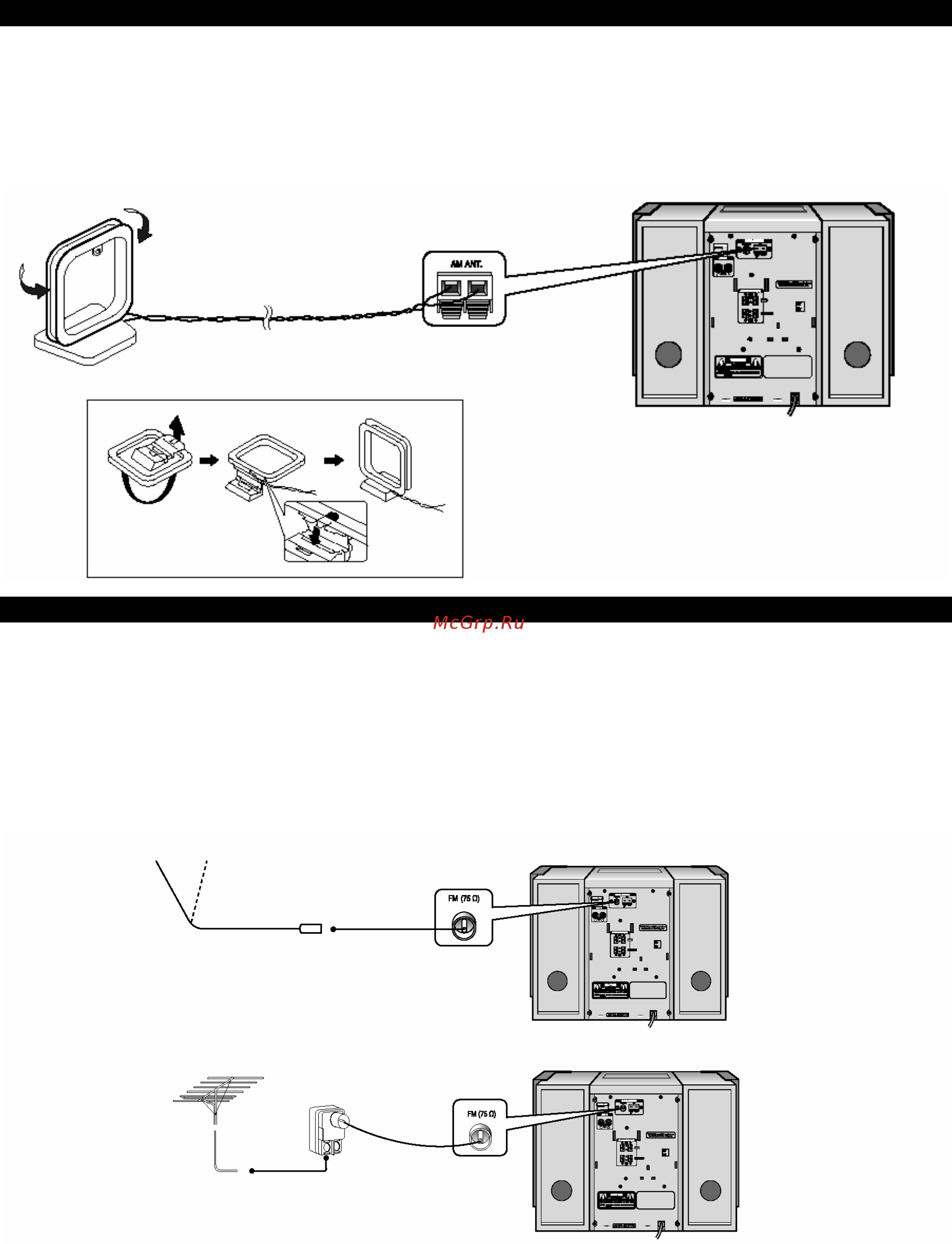 Samsung MM-ZJ9 [9/26] Подсоединение am св дв антенны
