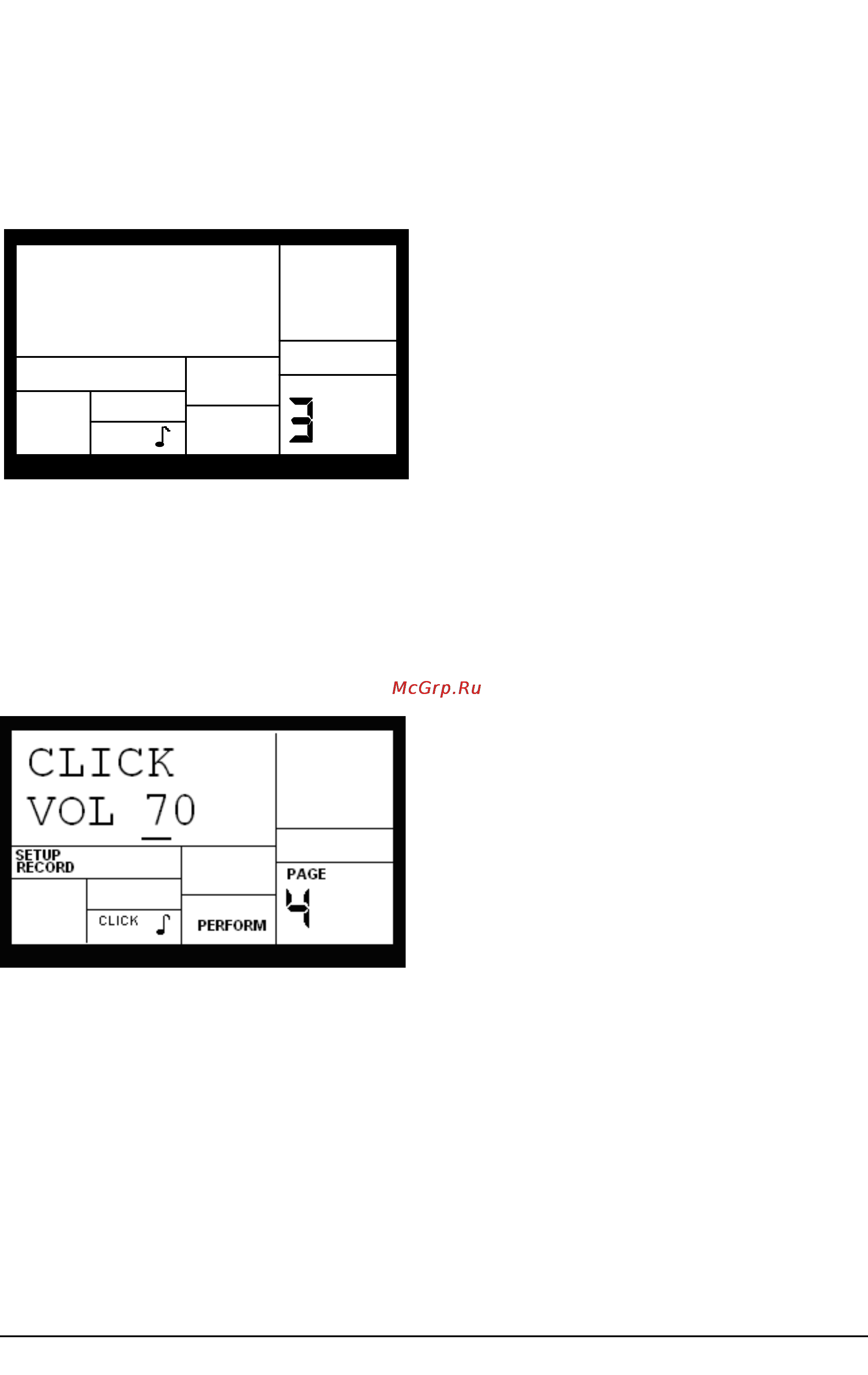 Alesis Performance Pad Pro [10/34] Page 3 включение клика метронома и установка ритма click select