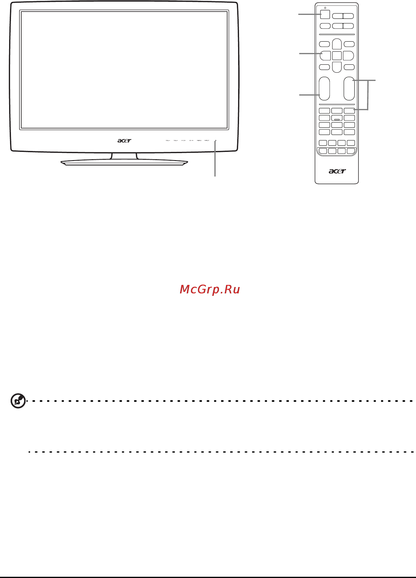 Acer AT3258 ML [12/44] Приступая к просмотру телепередач