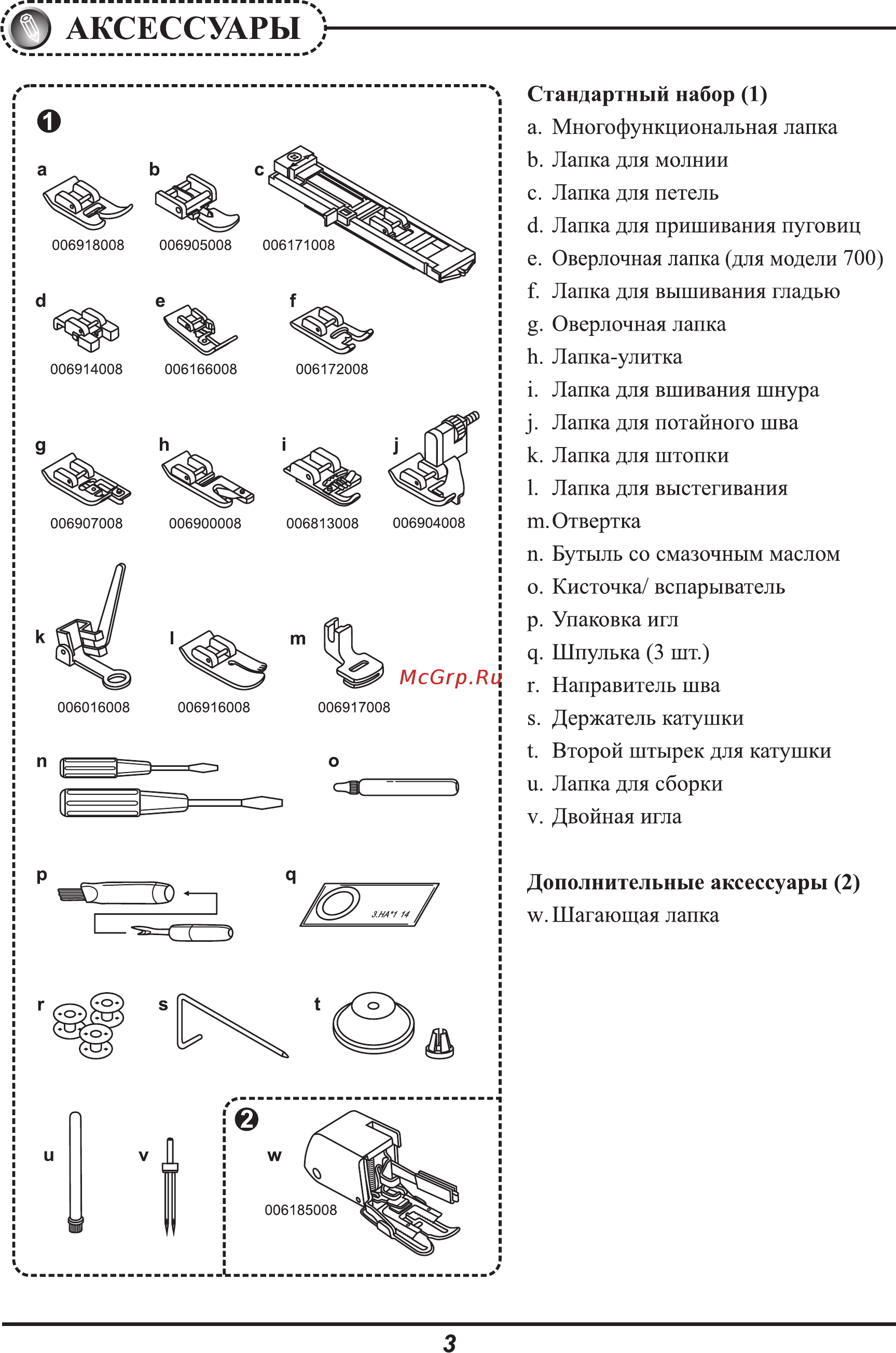 Astralux 700 [6/53] Аксессуары