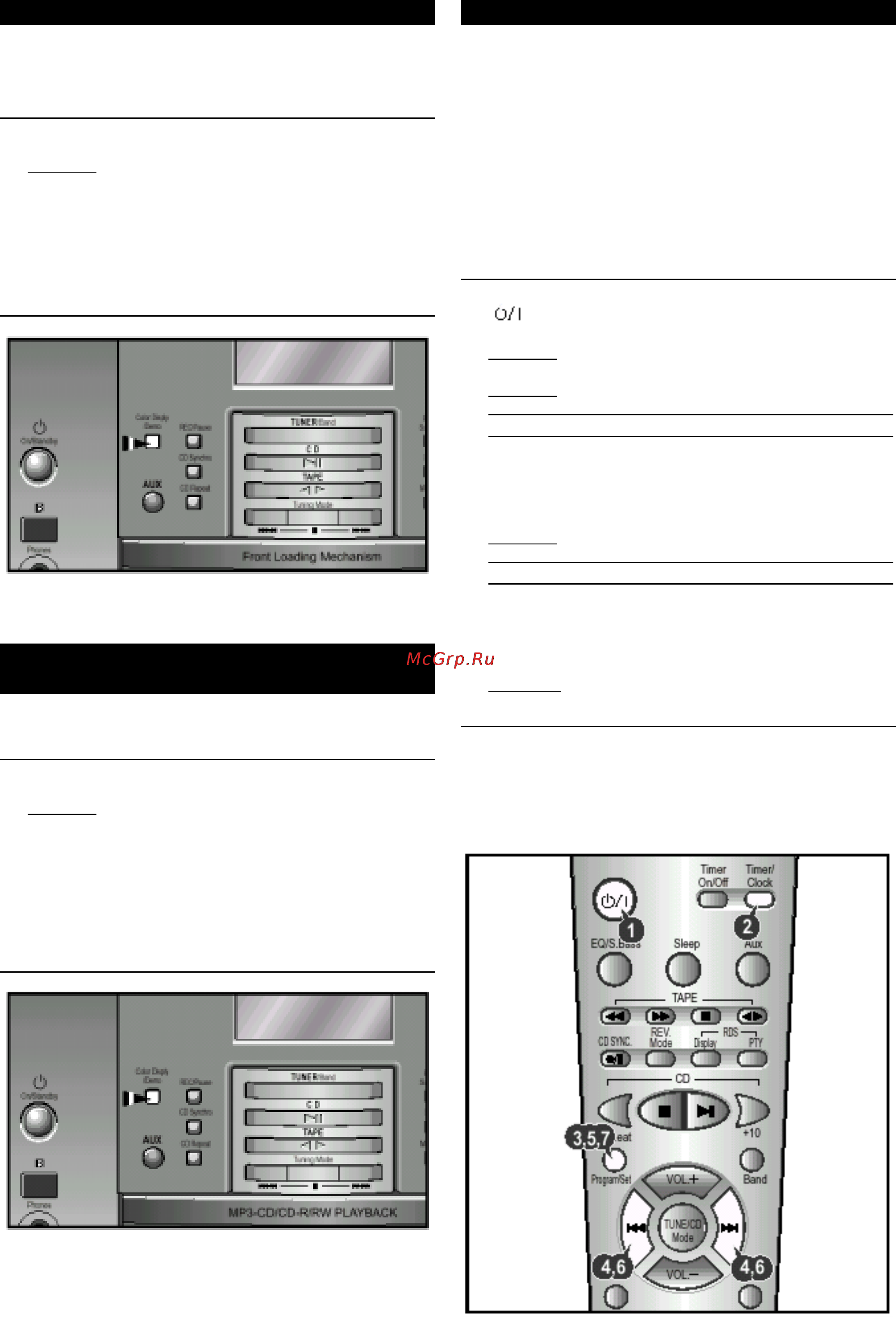 Samsung MM-ZB9 [10/26] Цветный дисплей установка часов