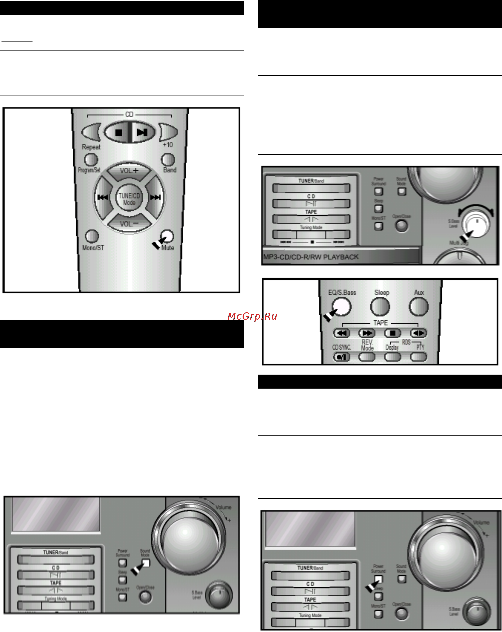 Samsung MM-ZB9 [21/26] Функция усиления низких частот s bass