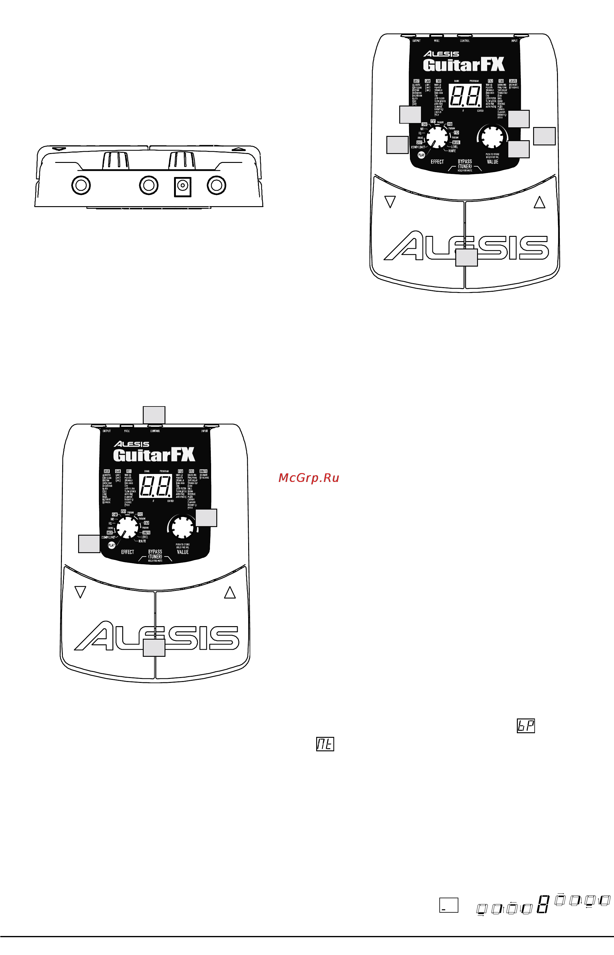 Alesis GUITAR FX [3/7] Выбор программ