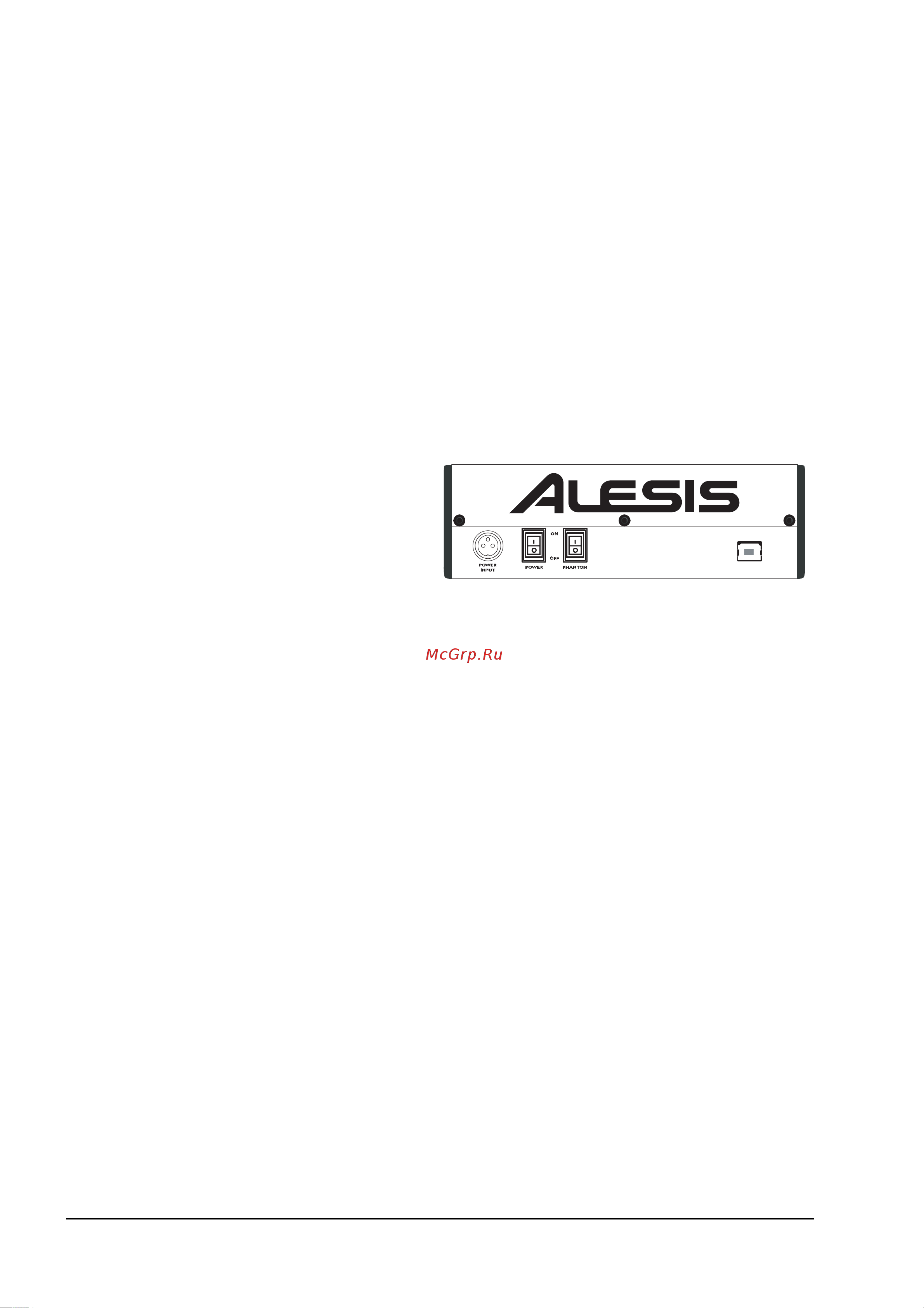 Alesis IMULTIMIX 8USB [10/20] Тыльная панель микшера
