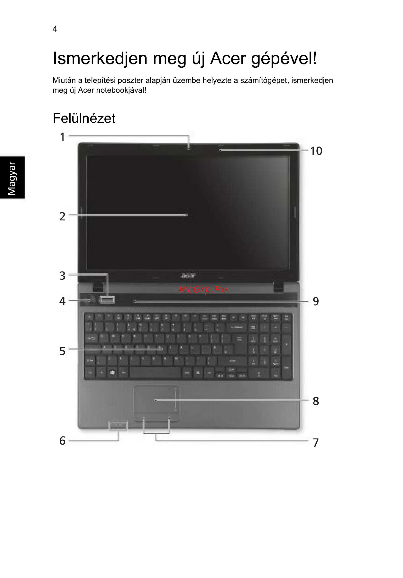 Acer 5742ZG-P623G32Mnkk [138/314] Ismerkedjen meg uj acer gépével