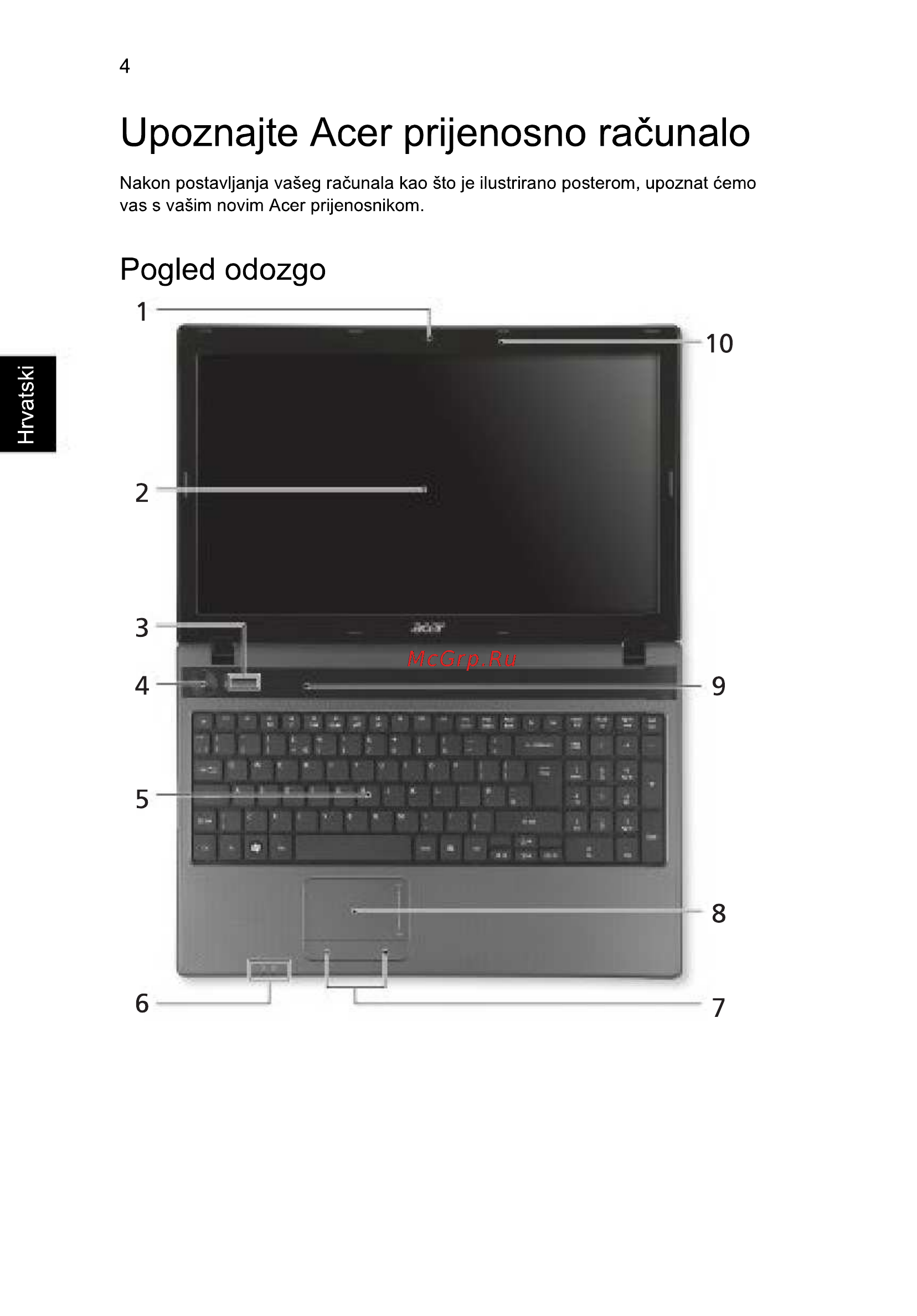 Acer 5742ZG-P623G32Mnkk [178/314] Upoznajte acer prijenosno racunalo