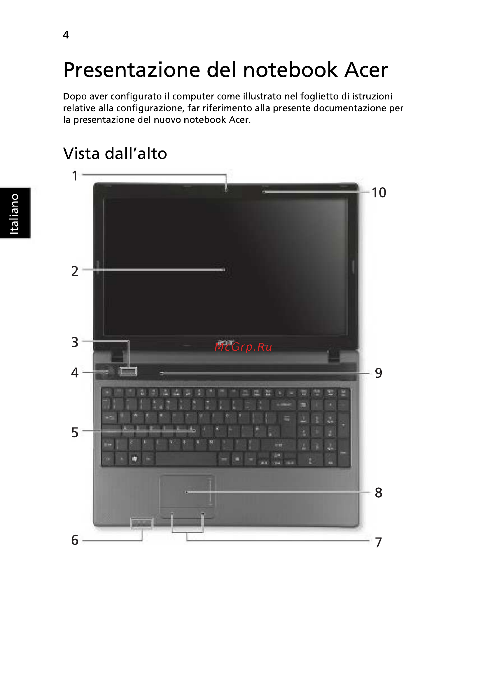 Acer 5742ZG-P623G32Mnkk [36/314] Presentazione del notebook acer