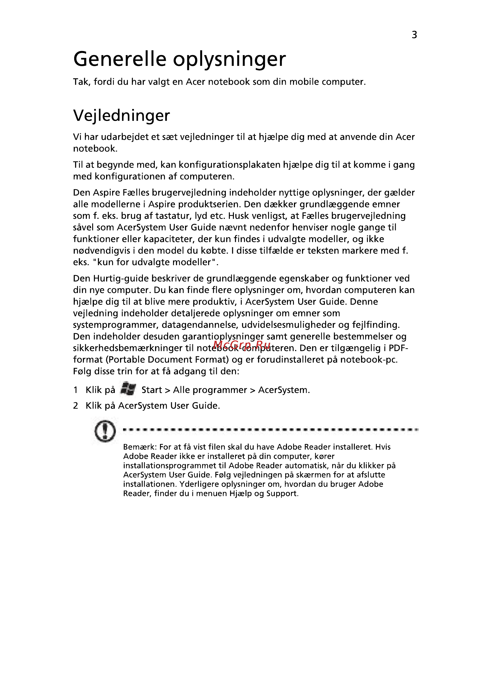 Acer 5742ZG-P623G32Mnkk [87/314] Generelle oplysninger