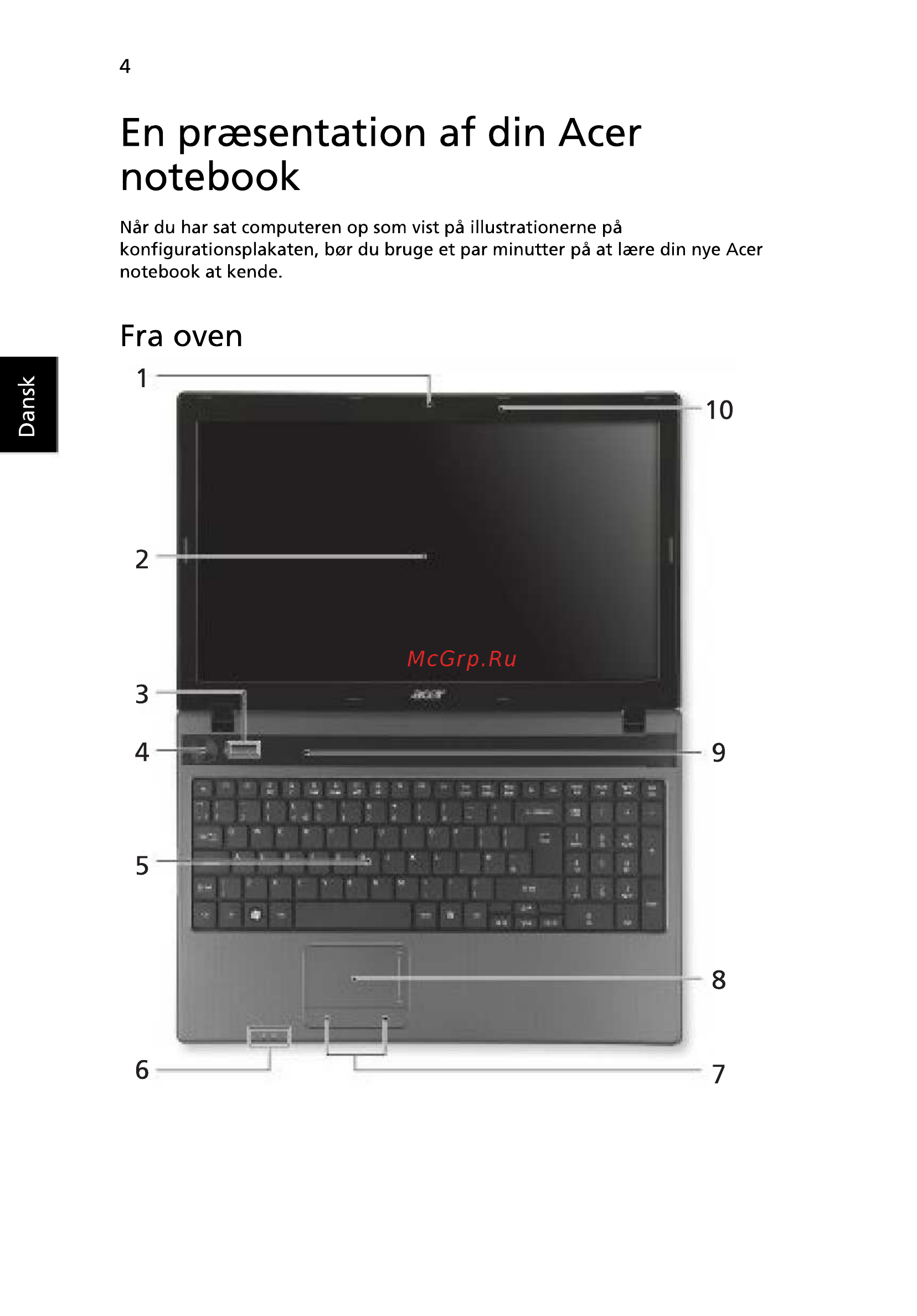Acer 5742ZG-P623G32Mnkk [88/314] En presentation af din acer notebook