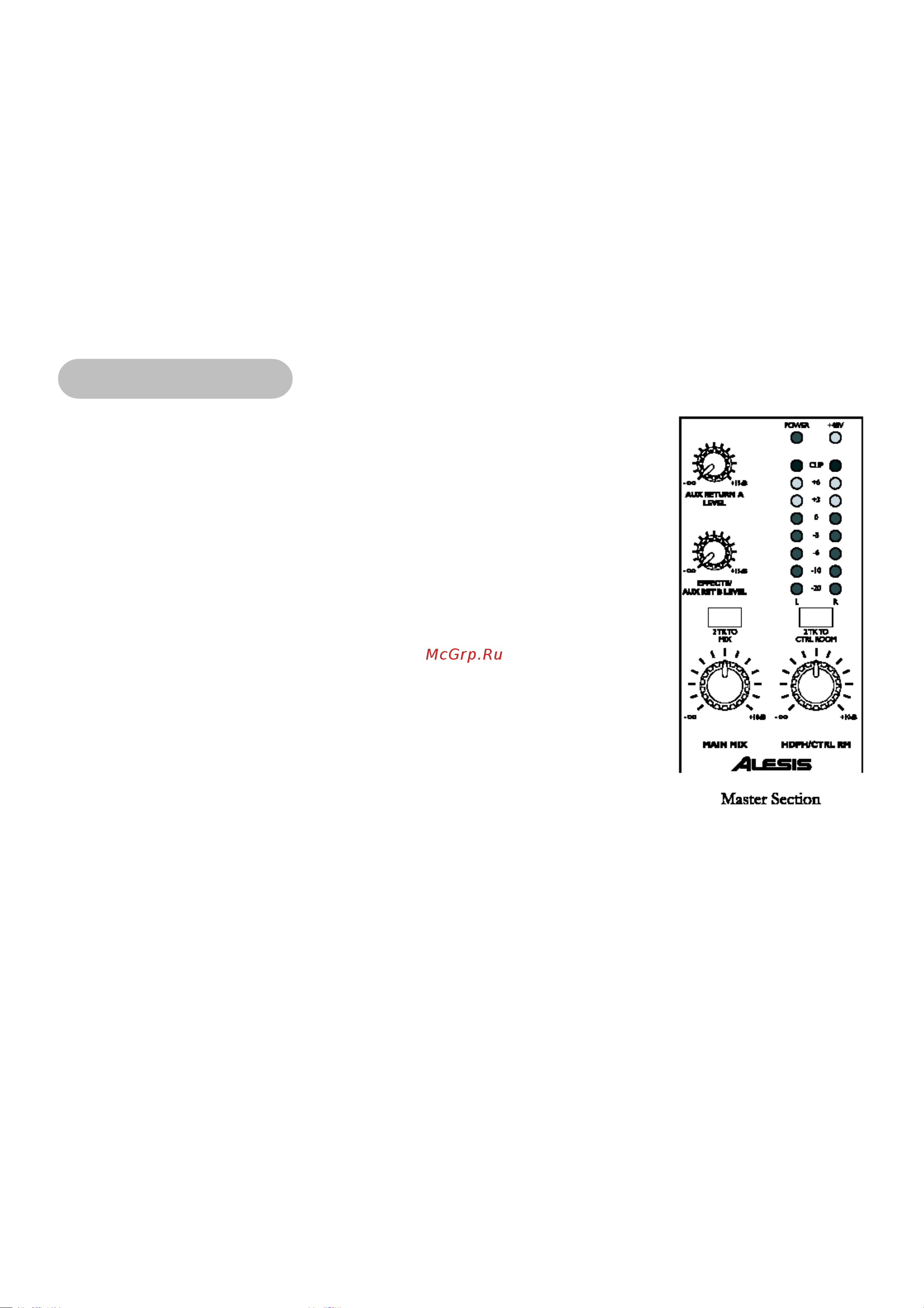 Alesis MULTIMIX 8 FIREWIRE [17/57] Мастер секция