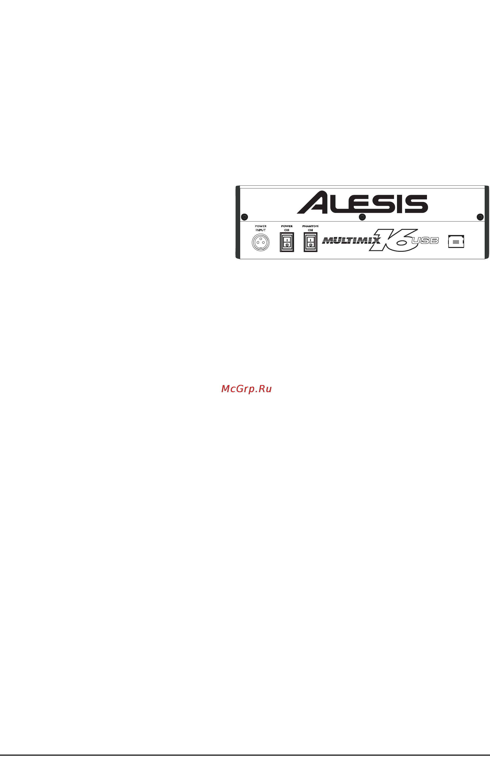 Alesis MULTIMIX 16USB 2.0 [10/20] Блок питания