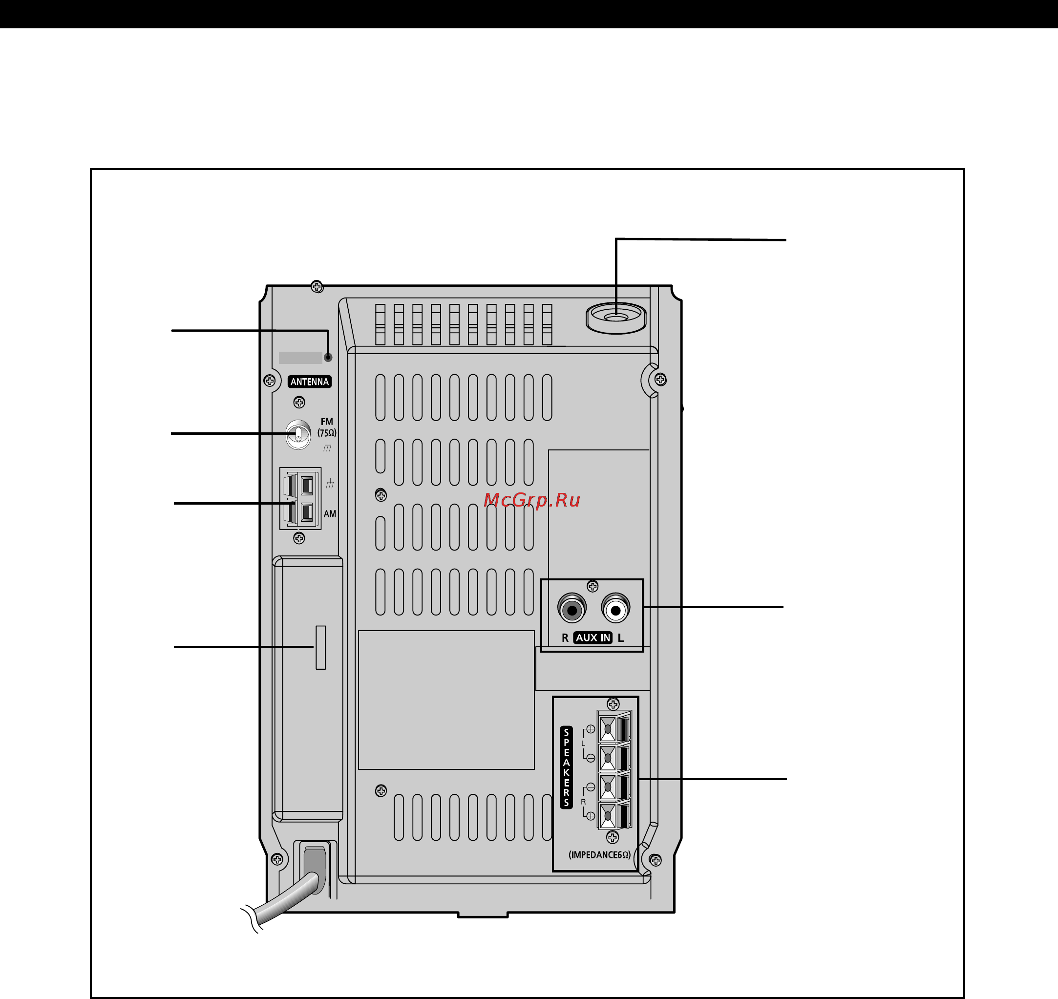 Samsung MM-J5 [6/22] Вид задней панели
