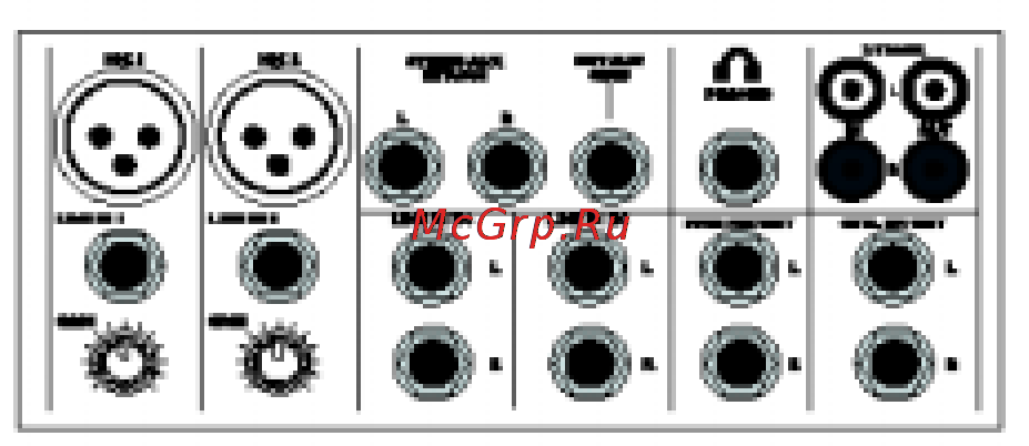 Alesis MULTIMIX 6FX [12/27] Mic inputs микрофонные входы каналы 1 2