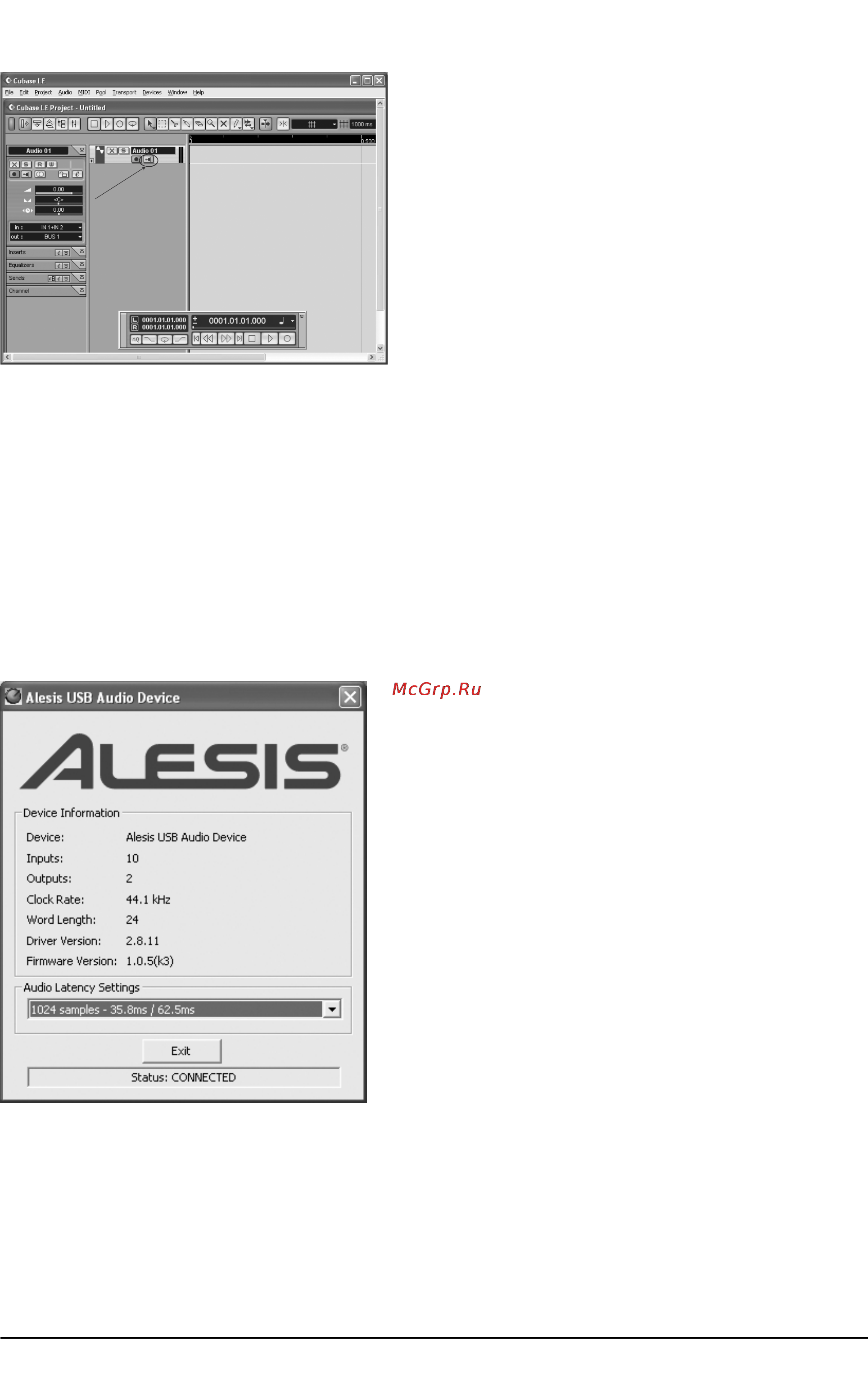 Alesis MULTIMIX 8 USB 2.0 [19/29] Работа с панель управления alesis usb2 o