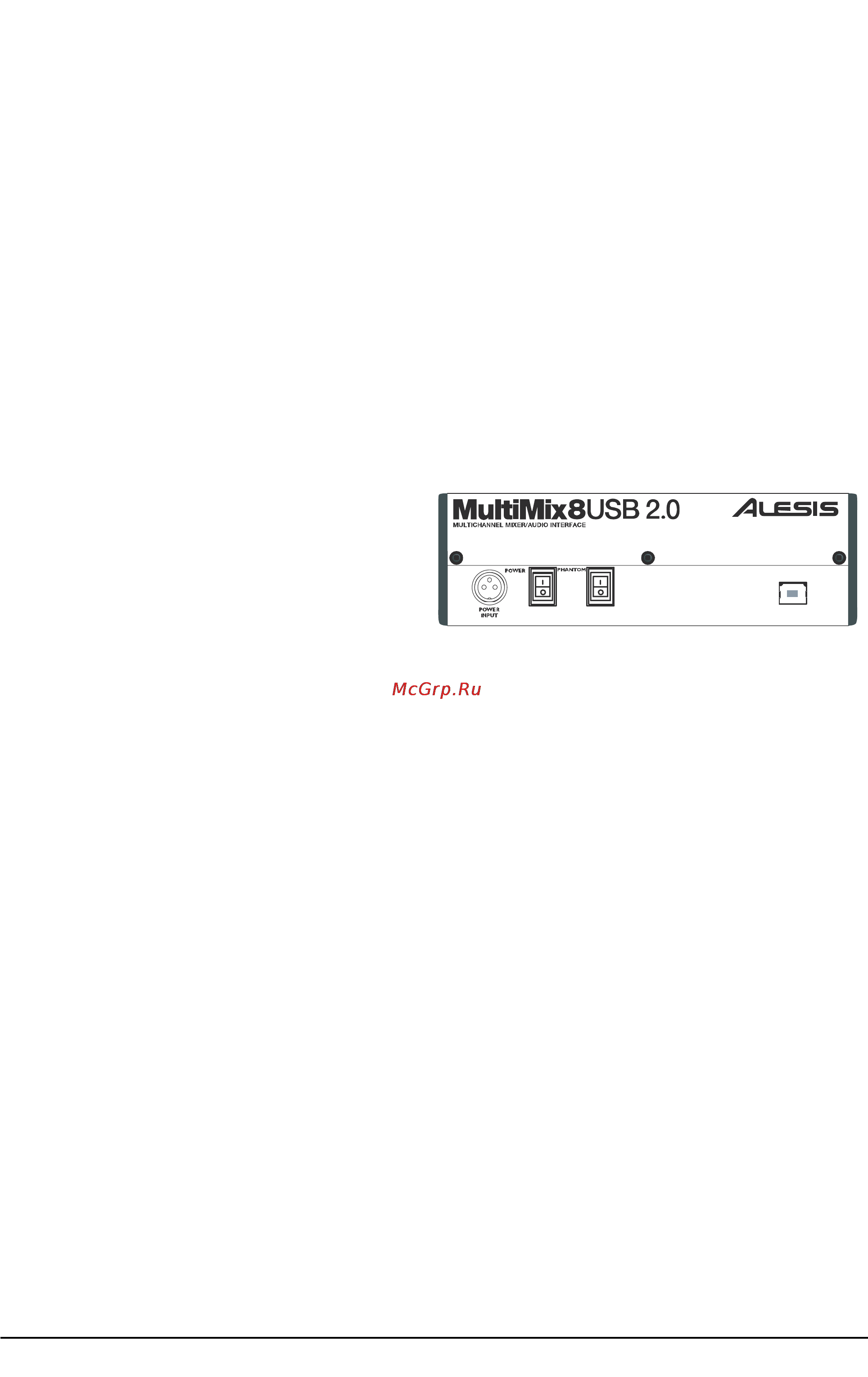 Alesis MULTIMIX 8 USB 2.0 [9/29] Mu mix8usb