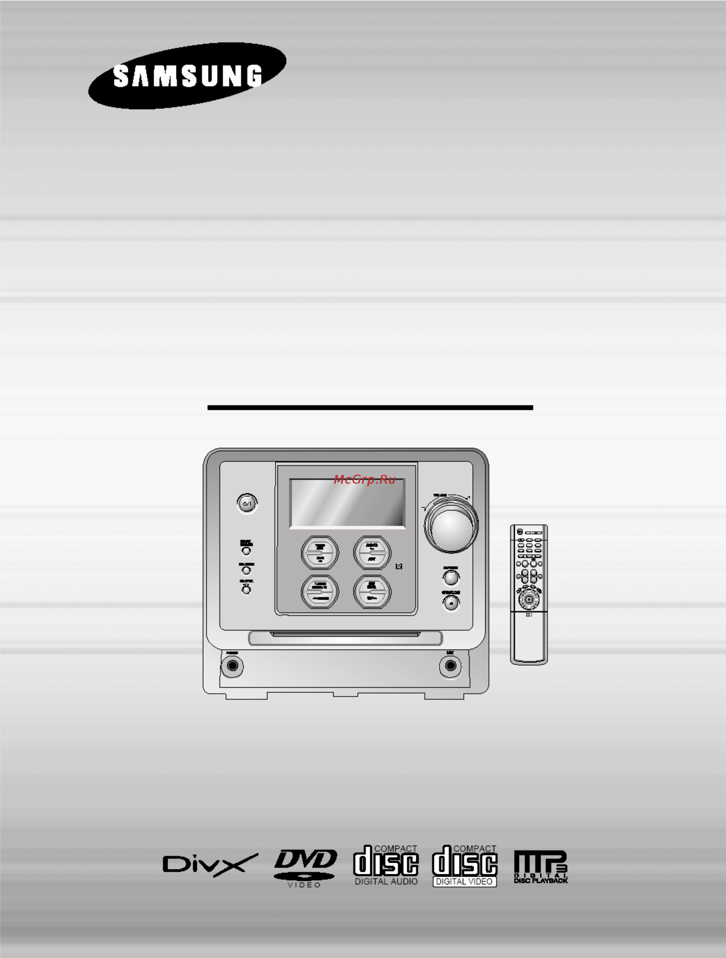 Samsung MM-DS80M Инструкция по эксплуатации онлайн