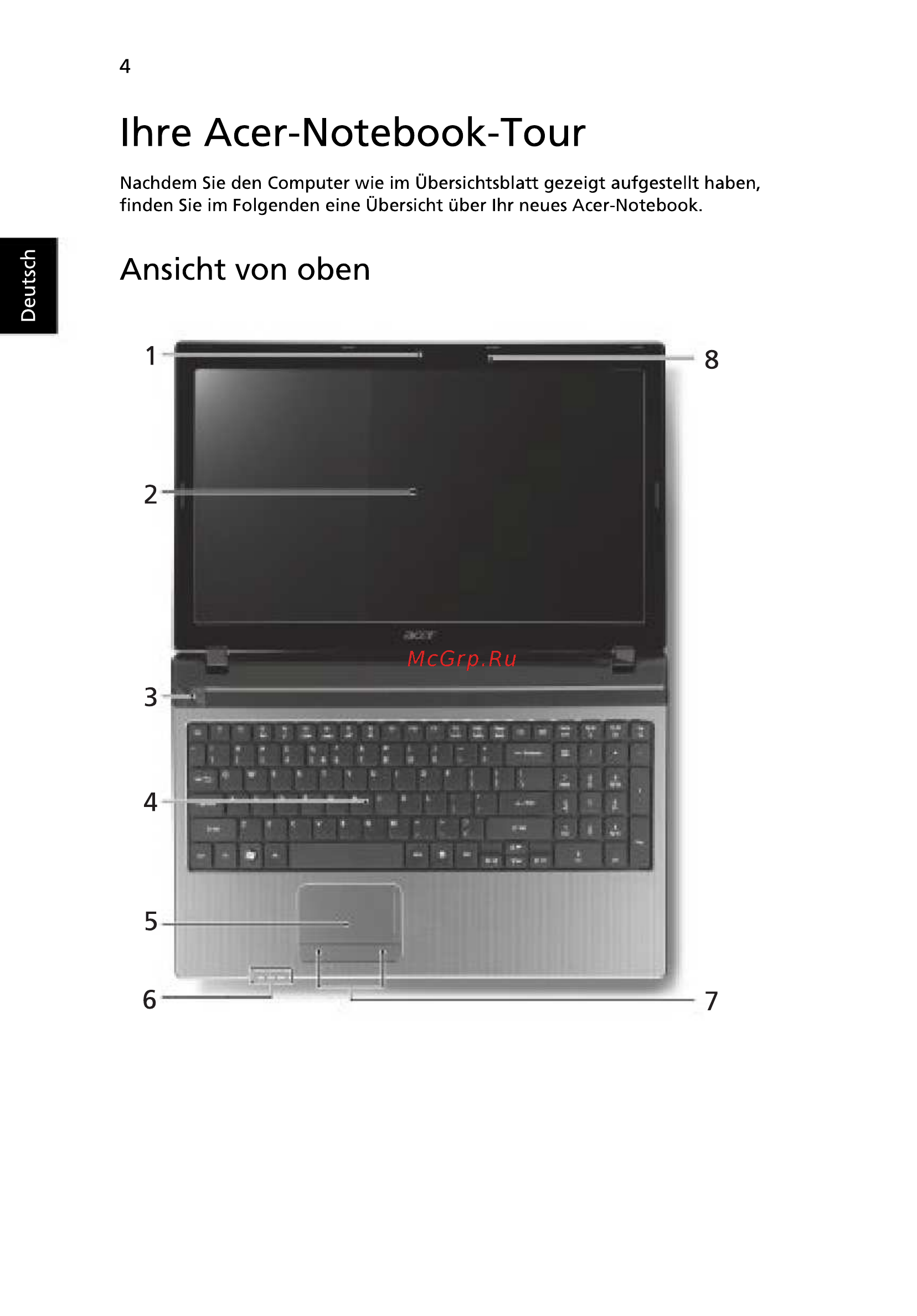 Acer 5750G-2314G50Mnkk [26/320] Ihre acer notebook tour