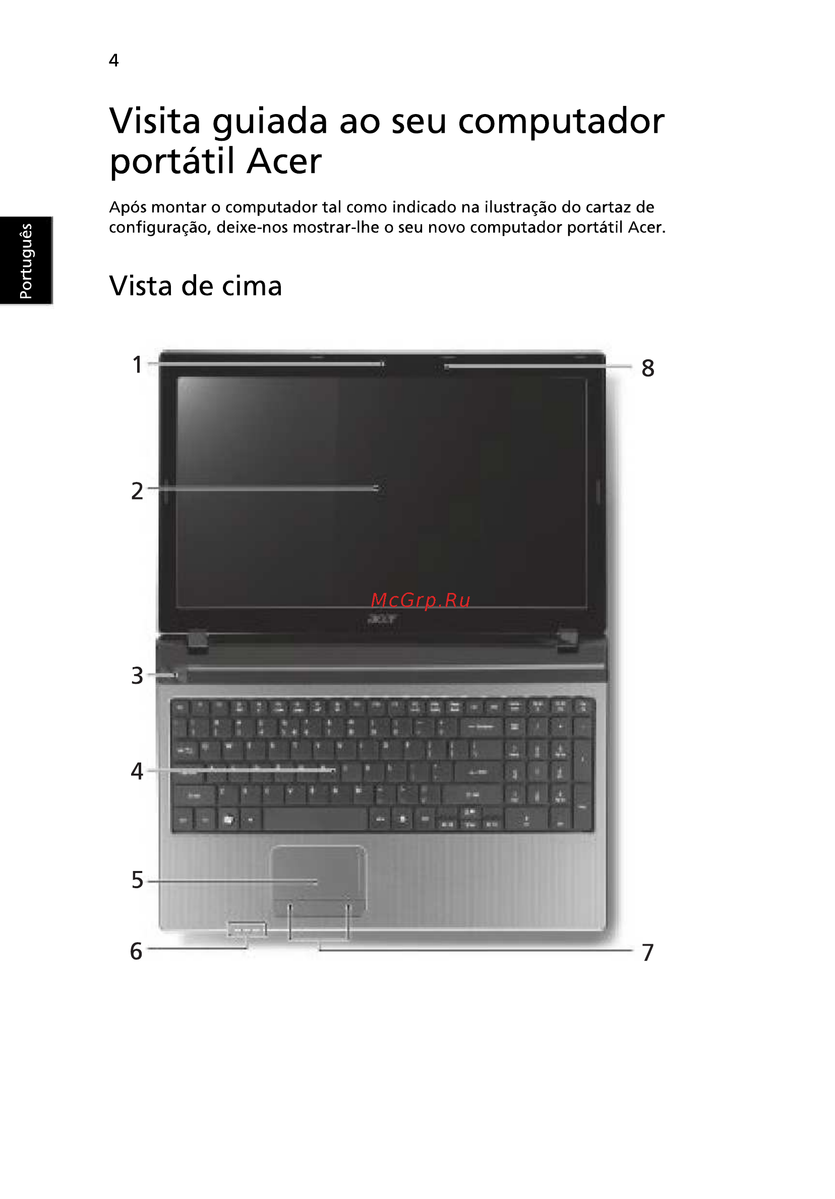 Acer 5750G-2314G50Mnkk [60/320] Visita guiada ao seu computador portátil acer