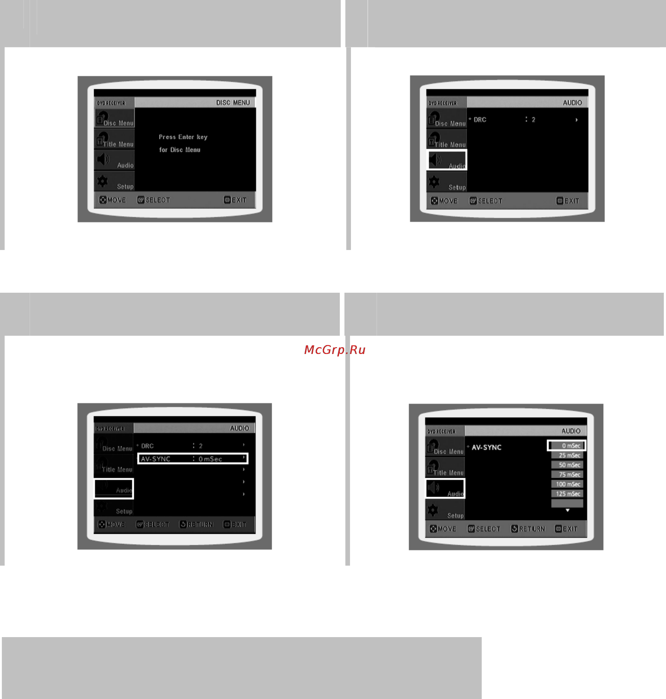Samsung MM-DJ8 [41/64] Настройка функции av sync