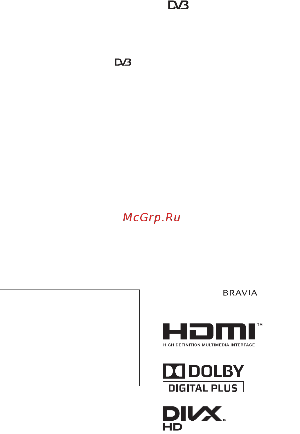 Sony BRAVIA KDL-40BX420 Инструкция по эксплуатации онлайн [230/324] 86477