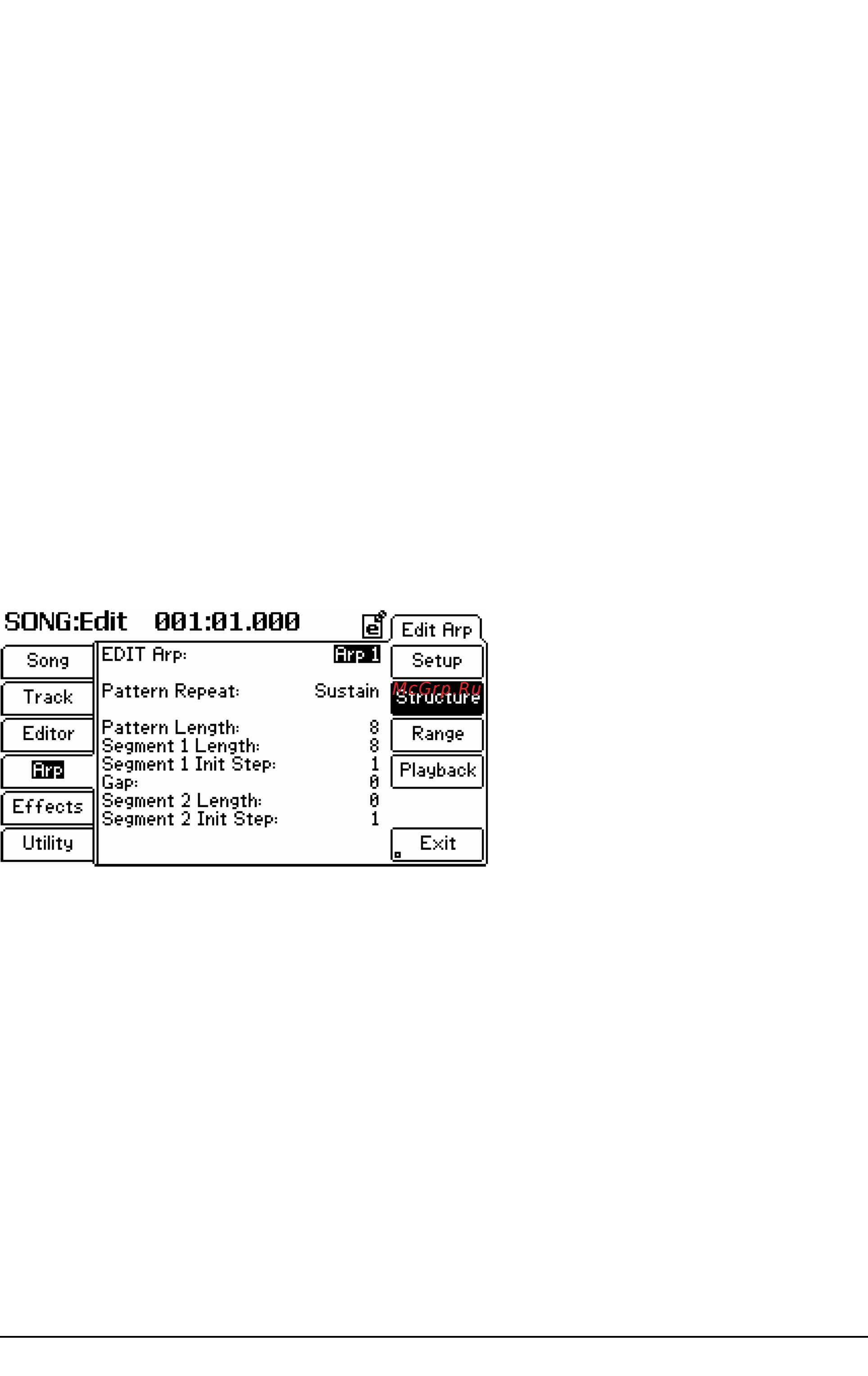 Alesis FUSION 6HD [113/163] Song edit 001 01 00
