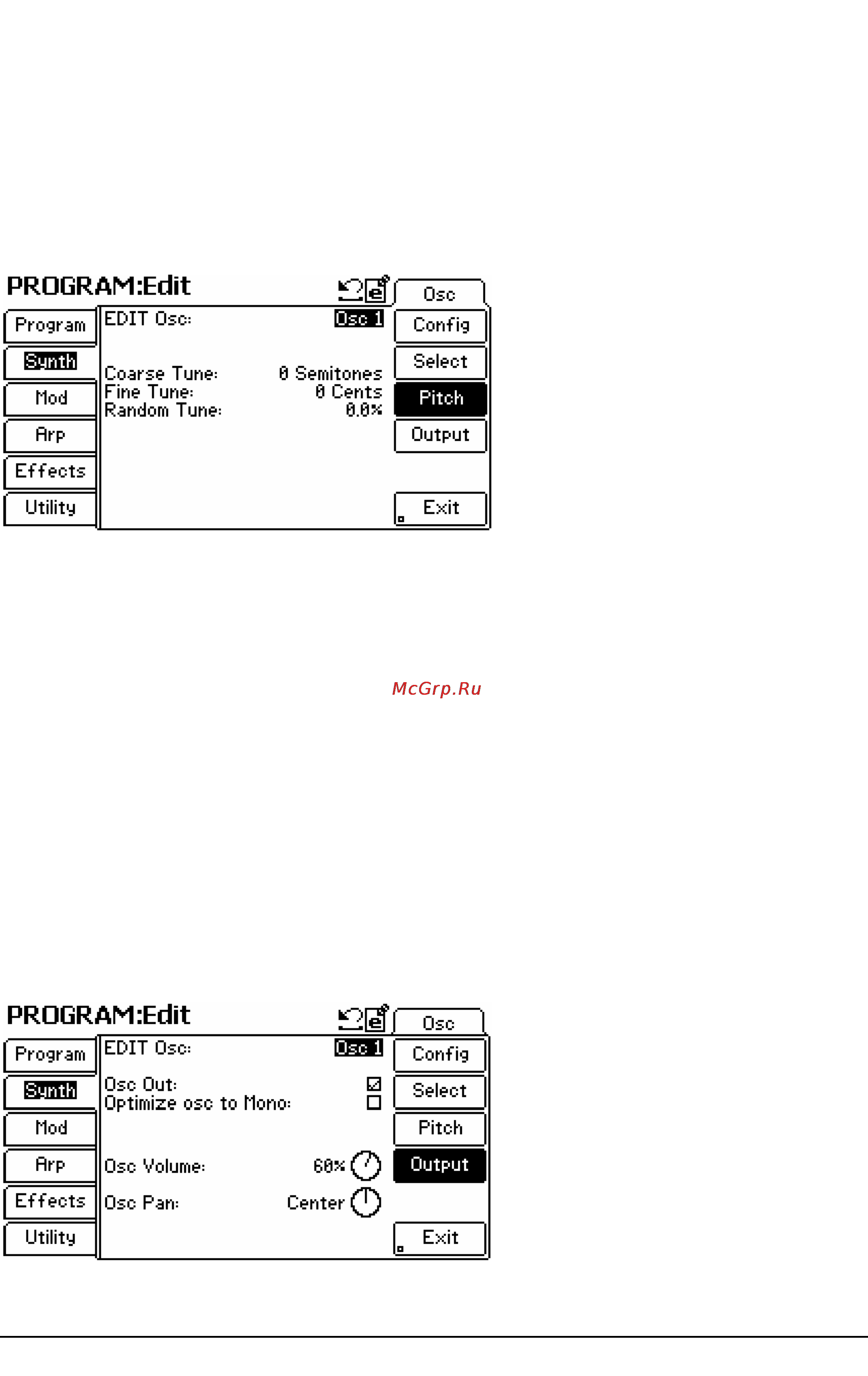 Alesis FUSION 6HD [35/163] Program edit