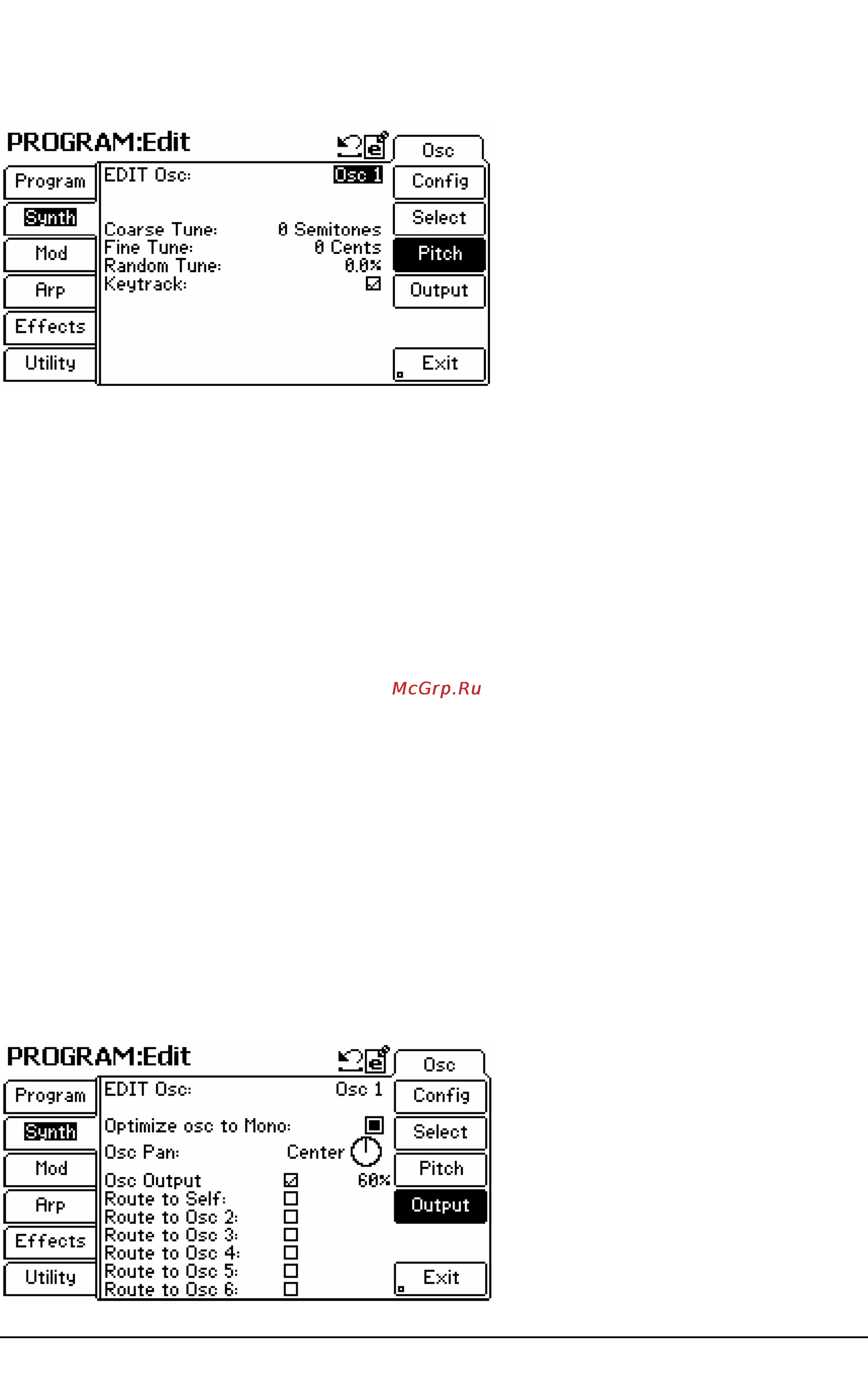 Alesis FUSION 6HD [38/163] Program edit о