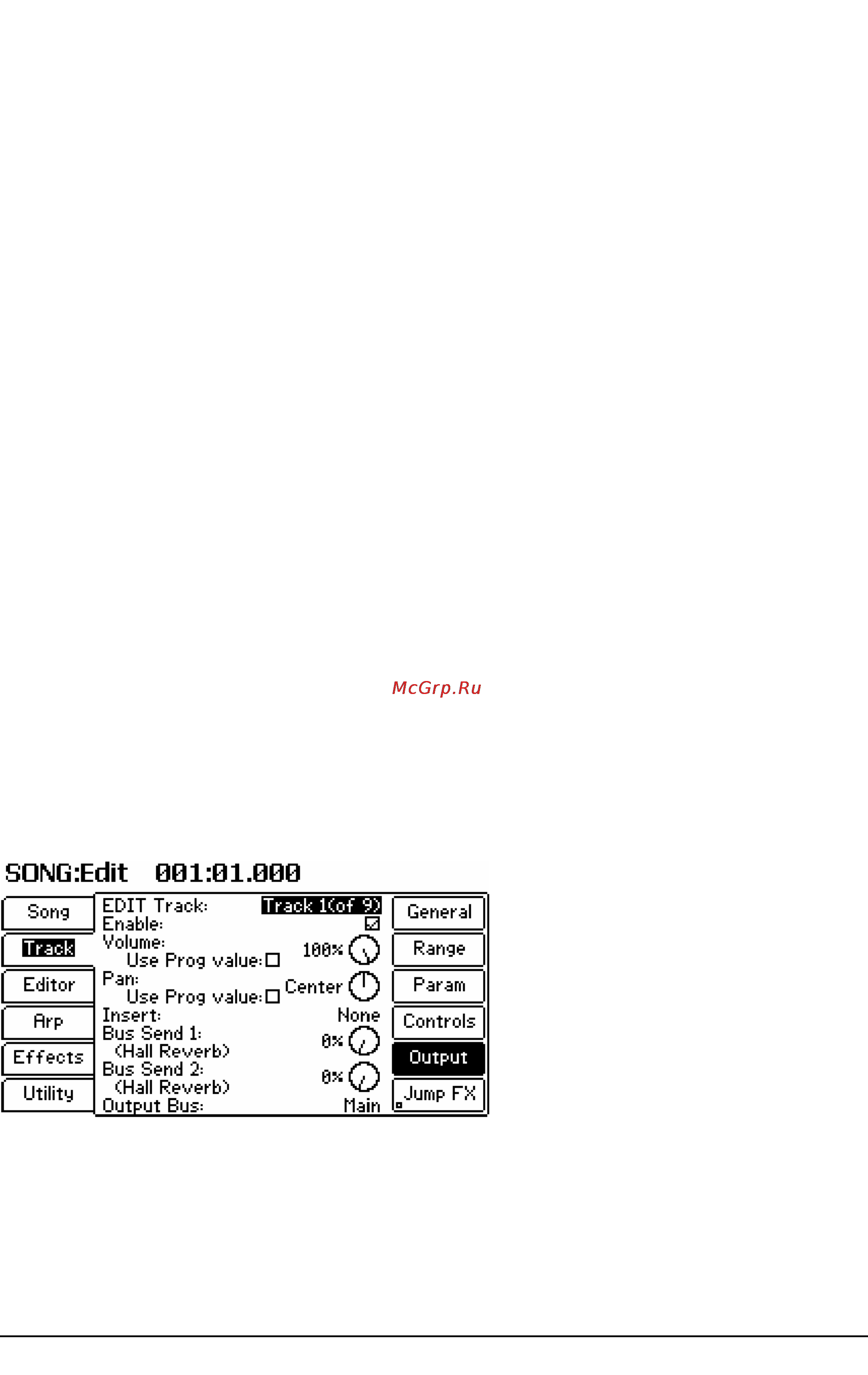 Alesis FUSION 8HD [68/163] Song edit 001 01 00