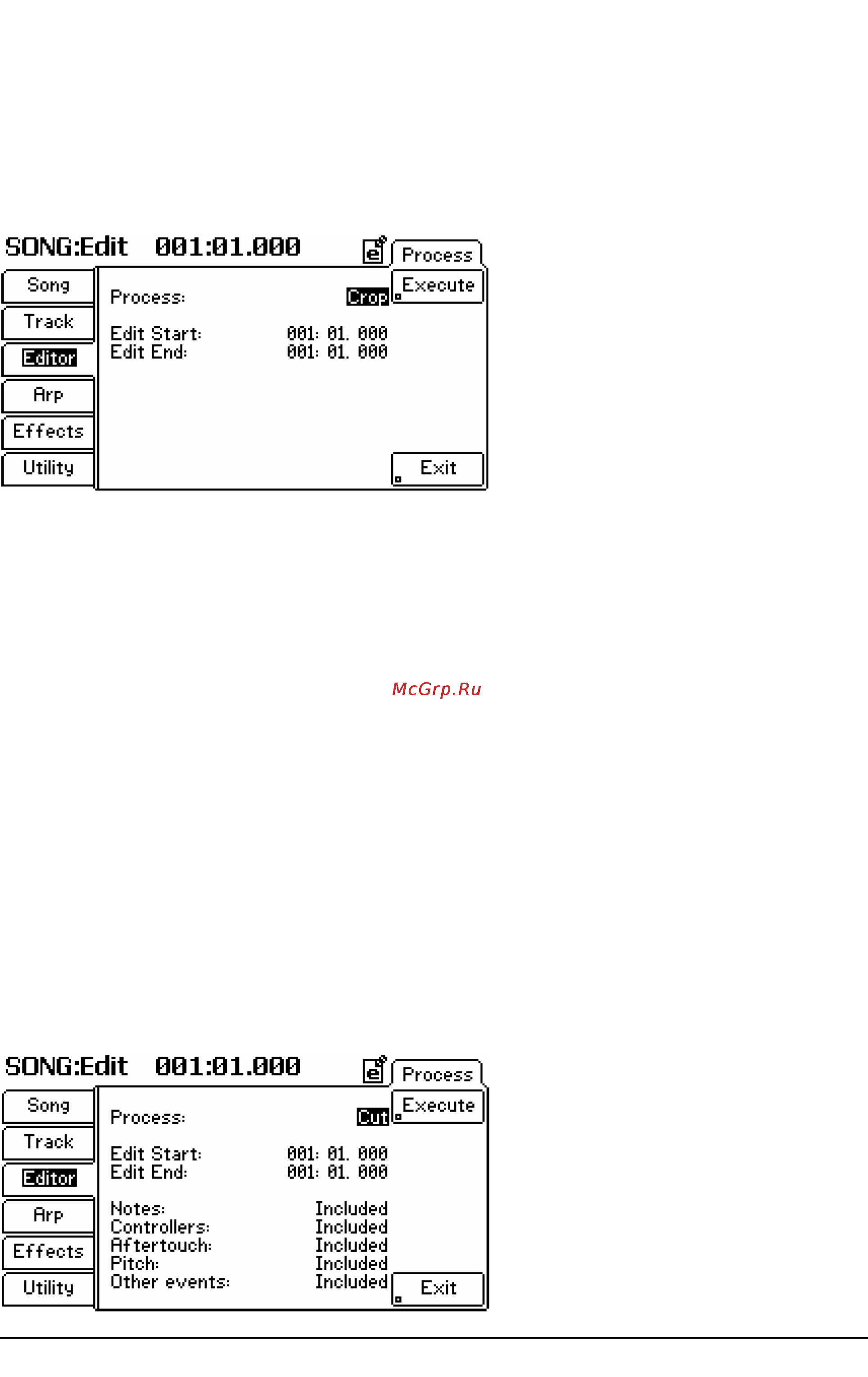 Alesis FUSION 8HD [77/163] Song edit 001 91 00 gj