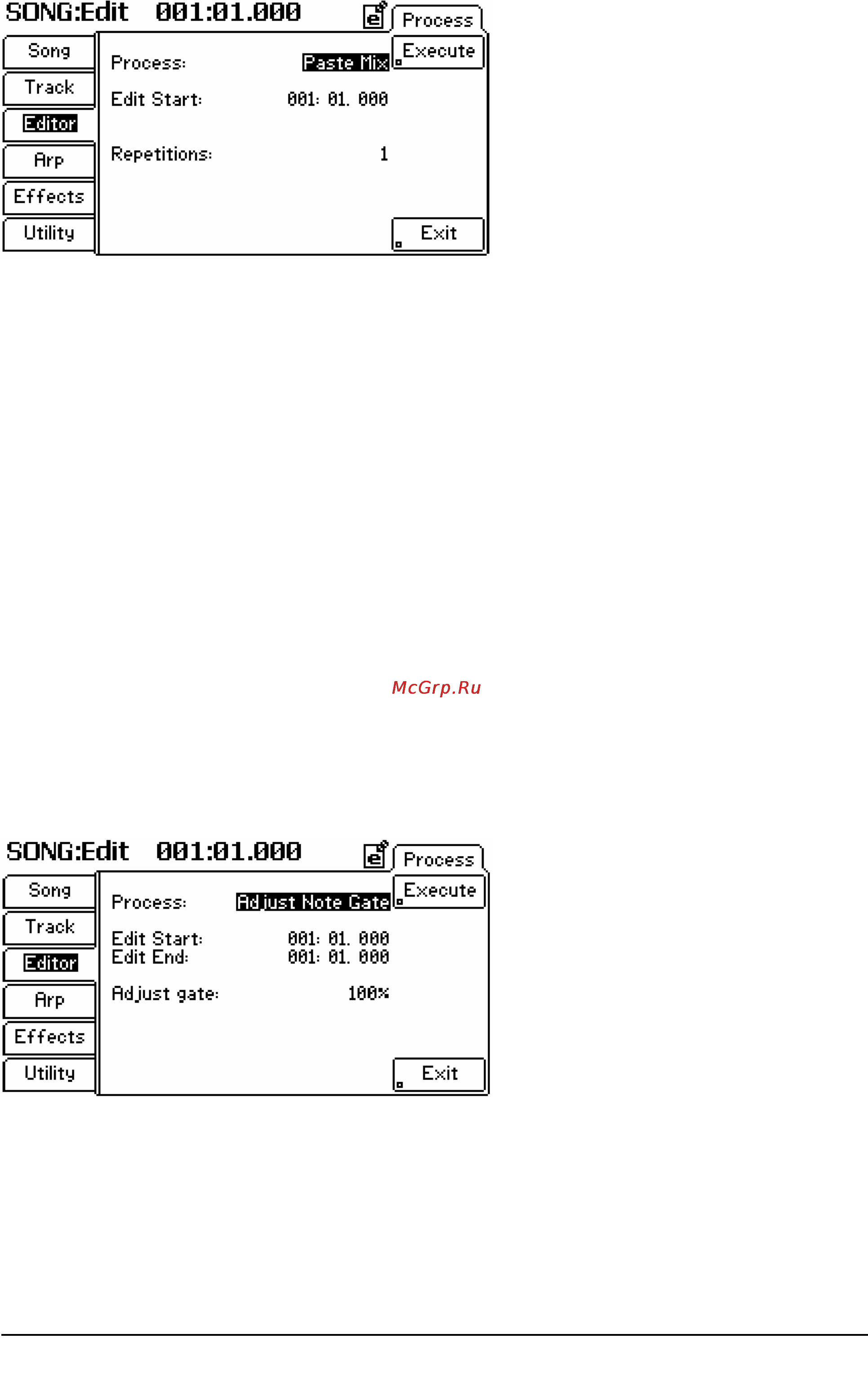 Alesis FUSION 6HD [81/163] Song edit uu1 u1 uuu