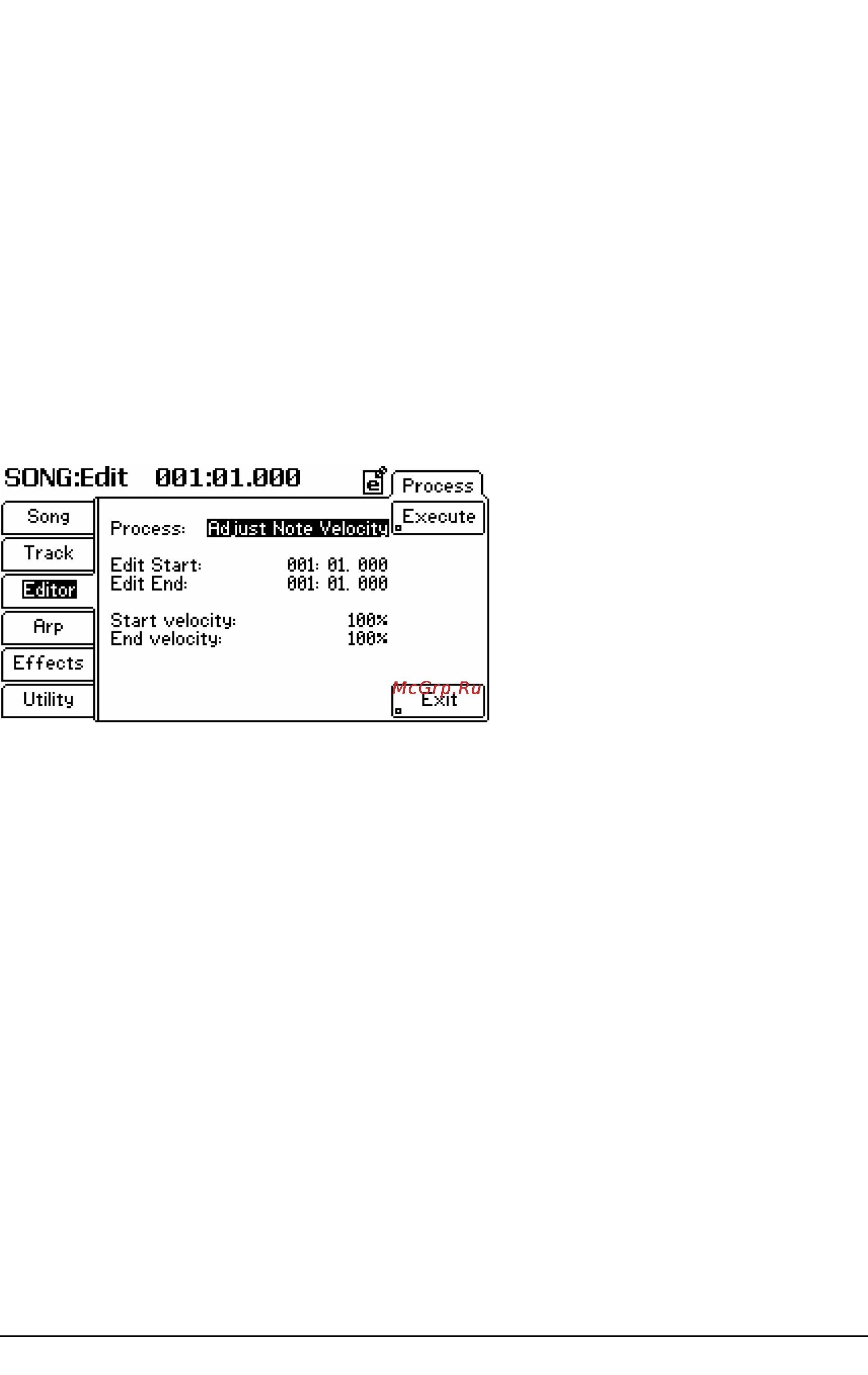 Alesis FUSION 8HD [82/163] Song edìt вв1 в1 ввв