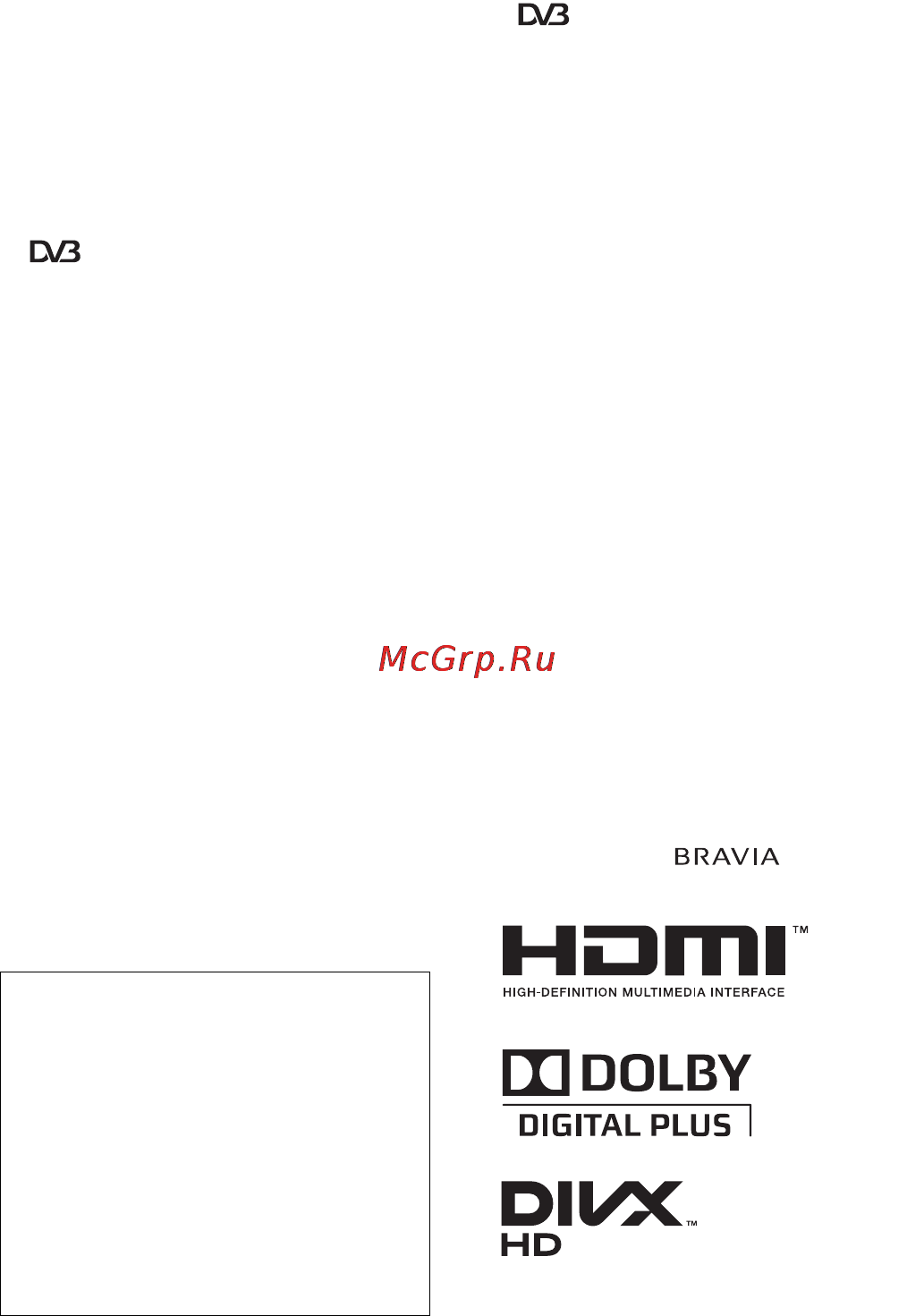 Sony KDL-40BX420 Инструкция по эксплуатации онлайн [136/272] 322