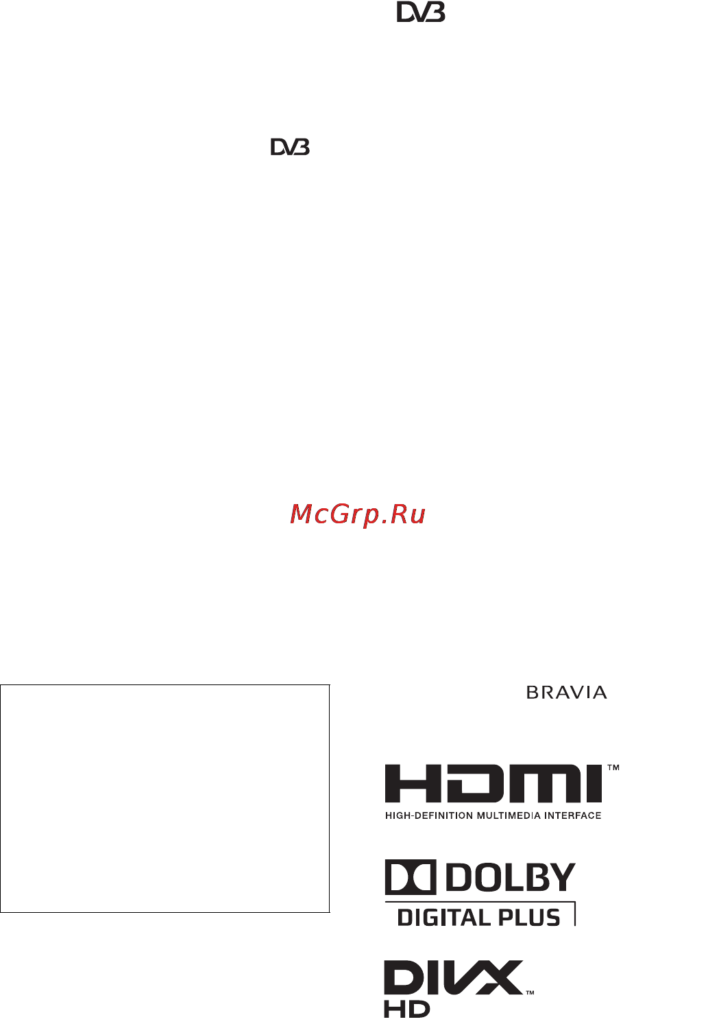 Sony KDL-40BX420 Инструкция по эксплуатации онлайн [230/272] 322