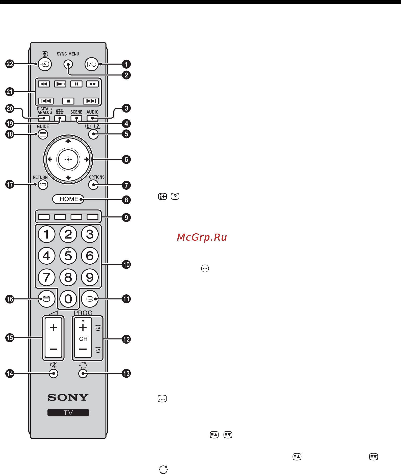 Sony KDL-40BX420 [240/272] Översikt över fjärrkontrollen