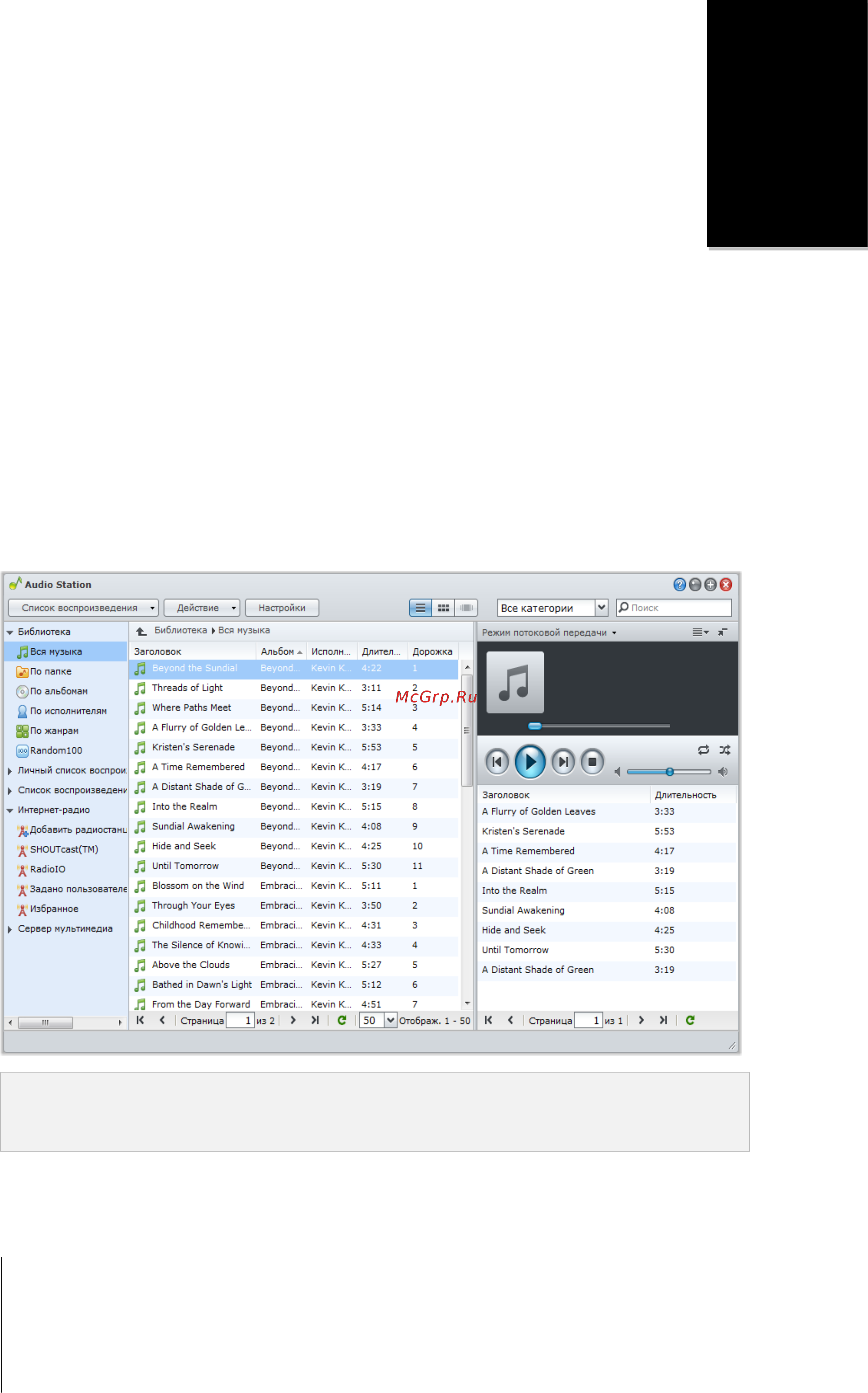 Synology Disk Station DS2411+ [115/176] Audio station