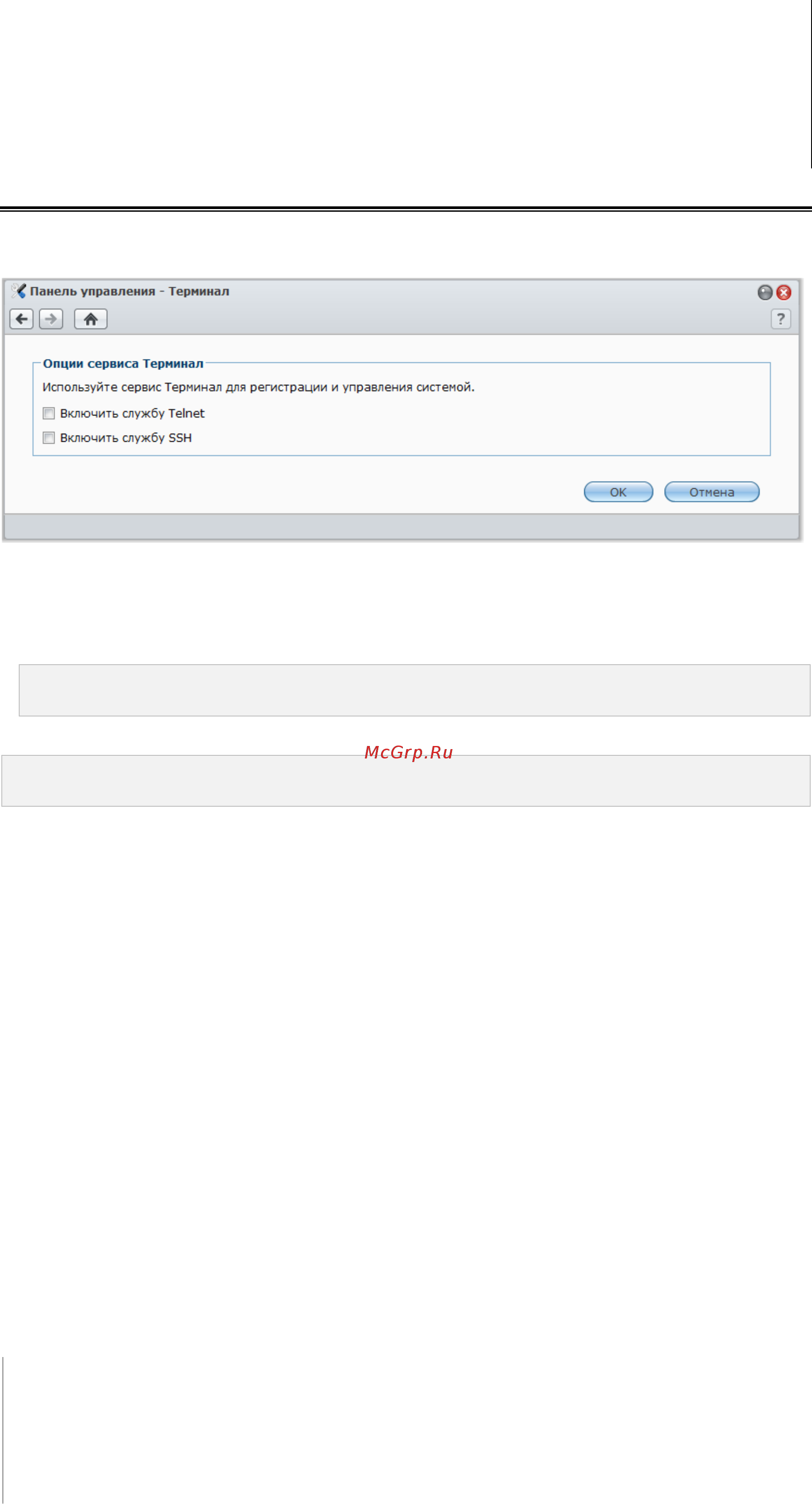 Synology DS411 [167/176] Включение служб терминалов