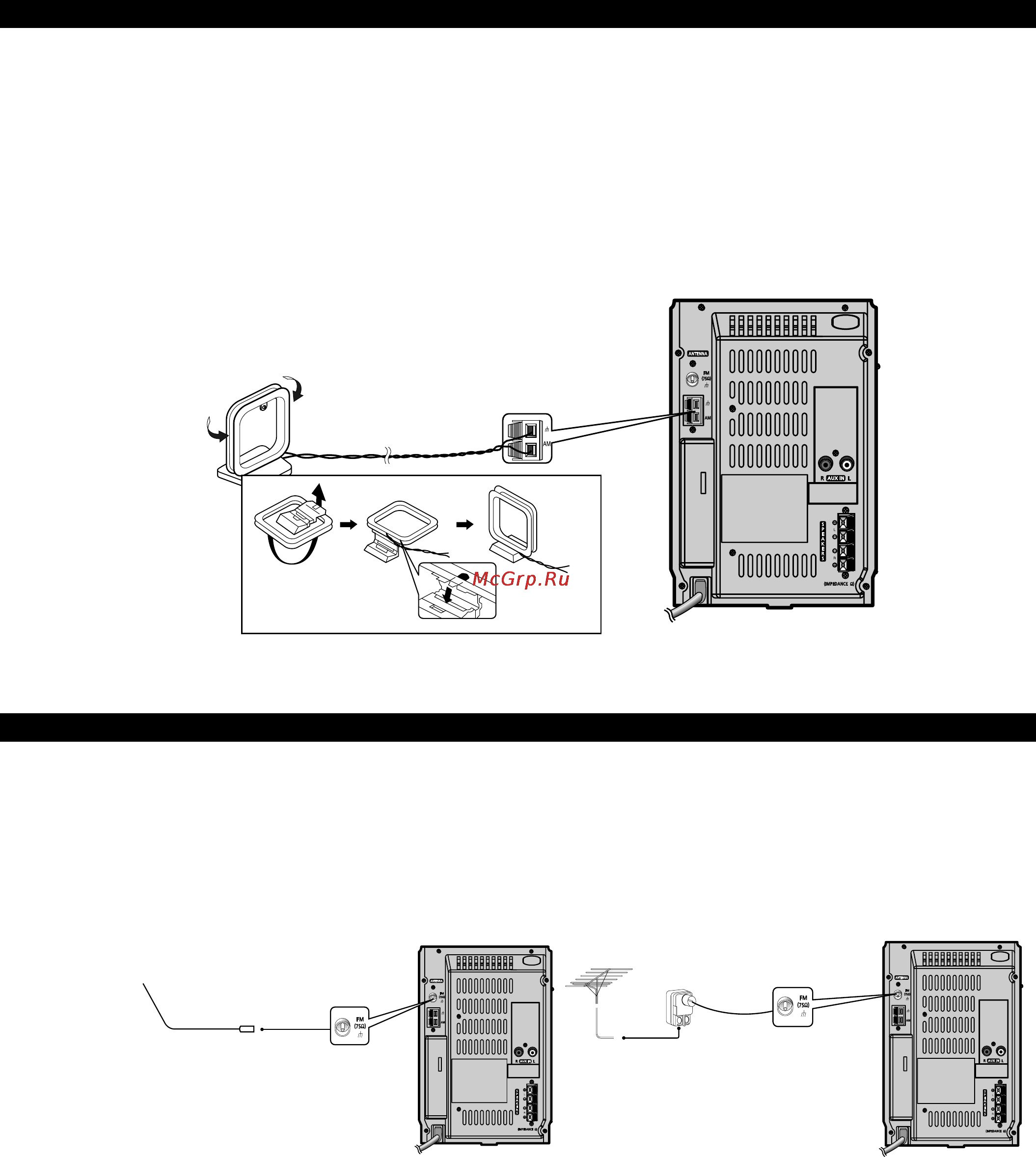 Samsung MM-C6 [9/24] Подсоединение am дв антенны
