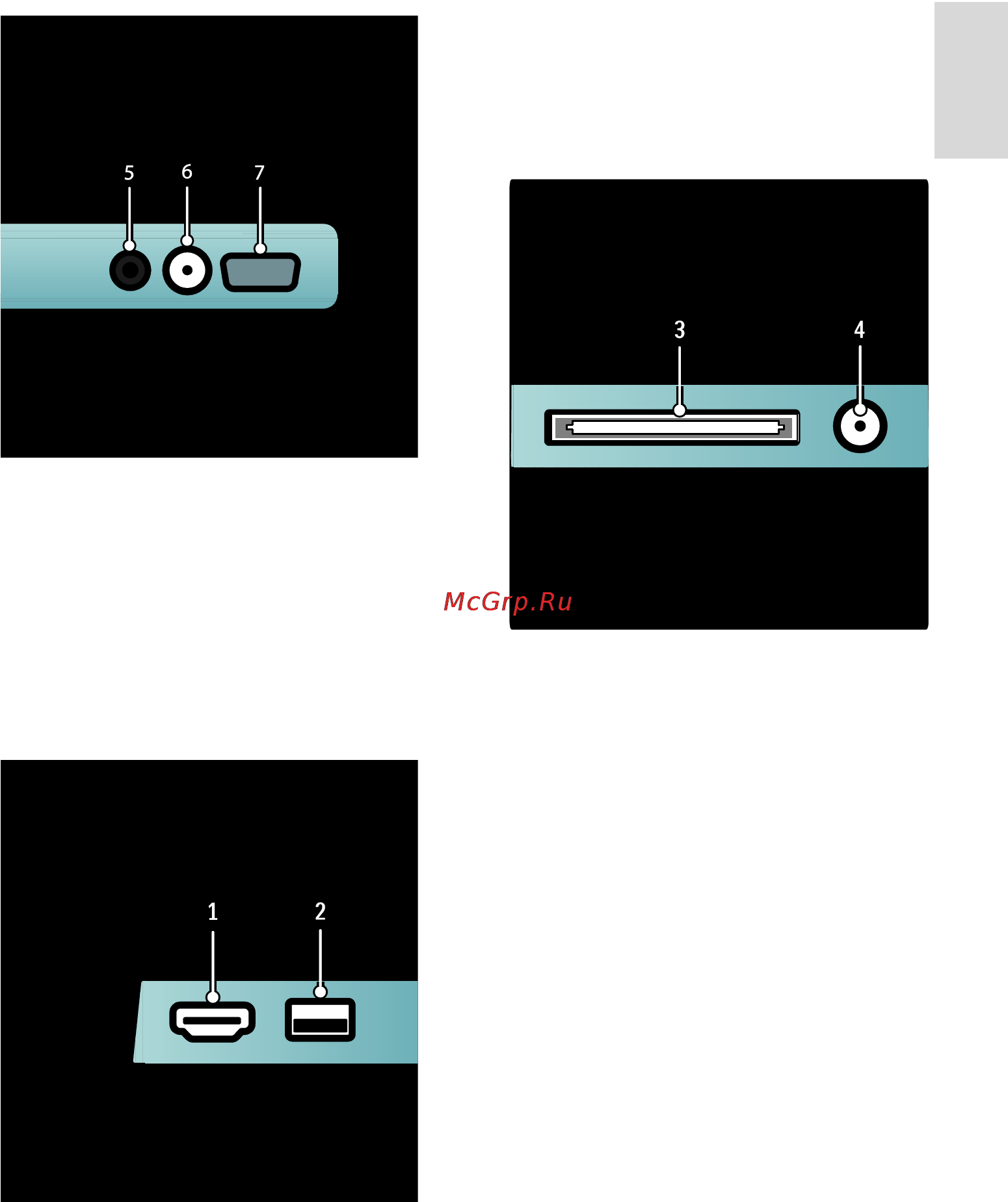 Philips 32PFL5405H  ⁄ 60 [37/62] Боковая панель