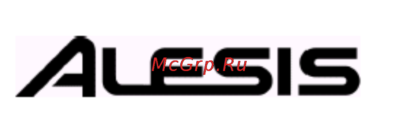 Alesis MICRON Инструкция по эксплуатации онлайн