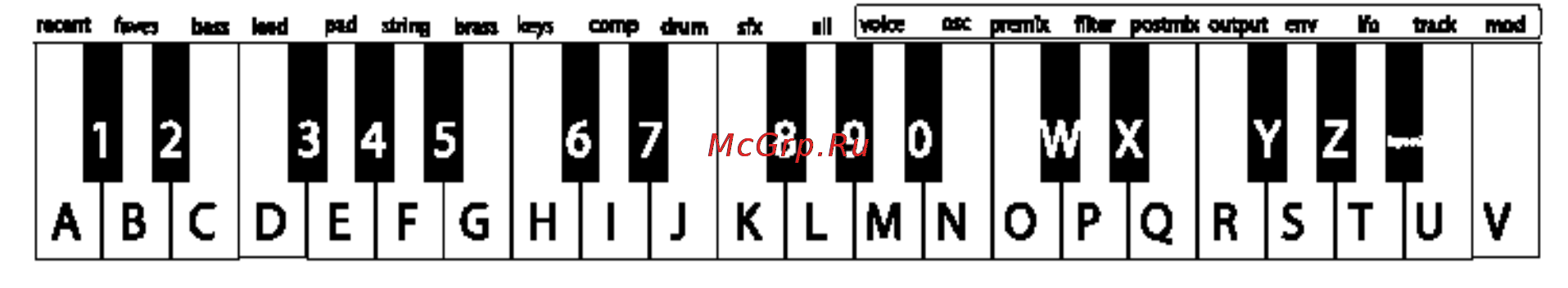 Alesis MICRON [42/119] Rhythm name имя ритма