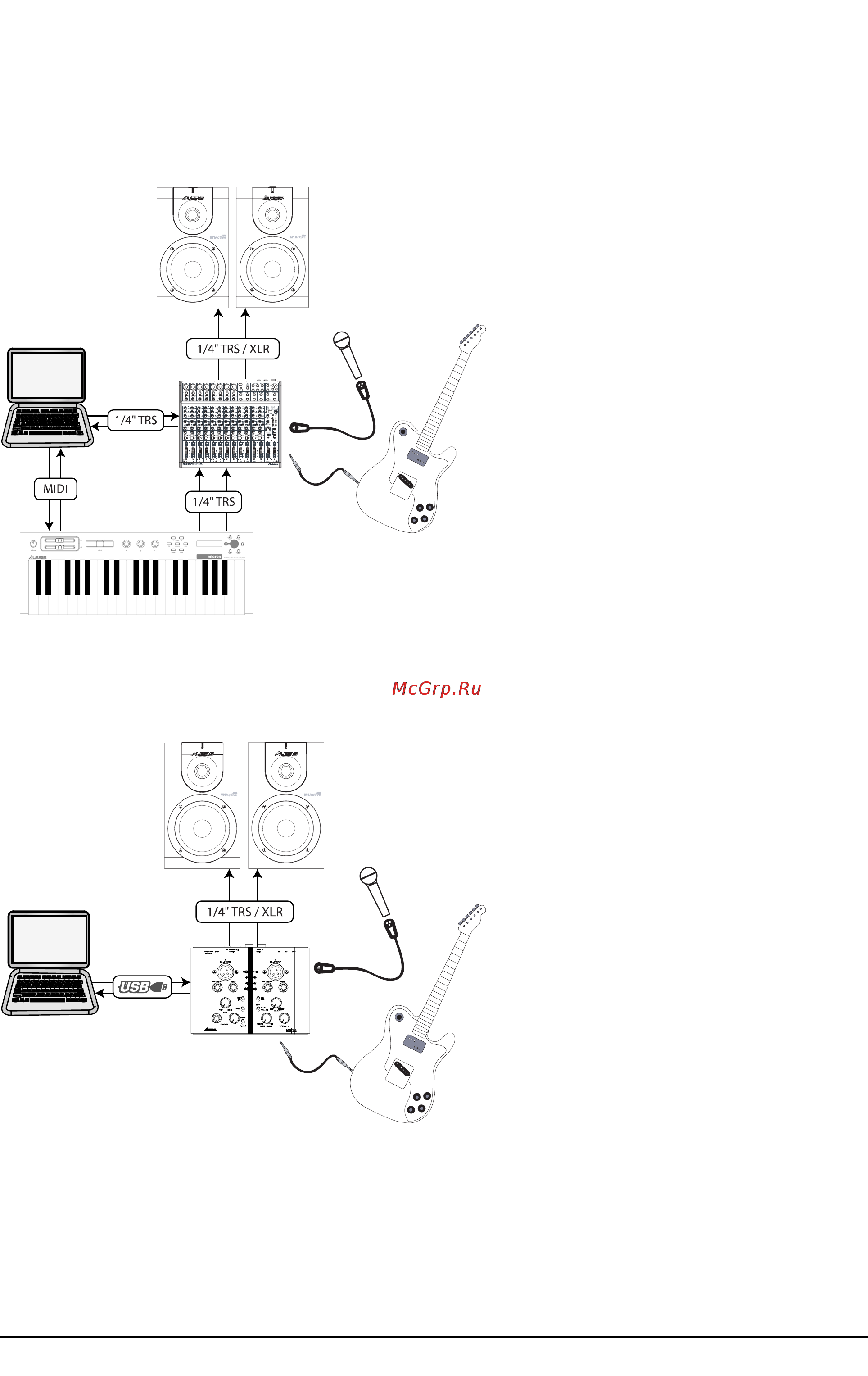 Alesis M1 ACTIVE 520 [6/7] Коммутация