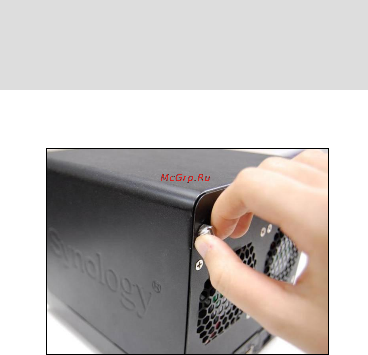 Synology DS411j [4/14] Установка жестких дисков