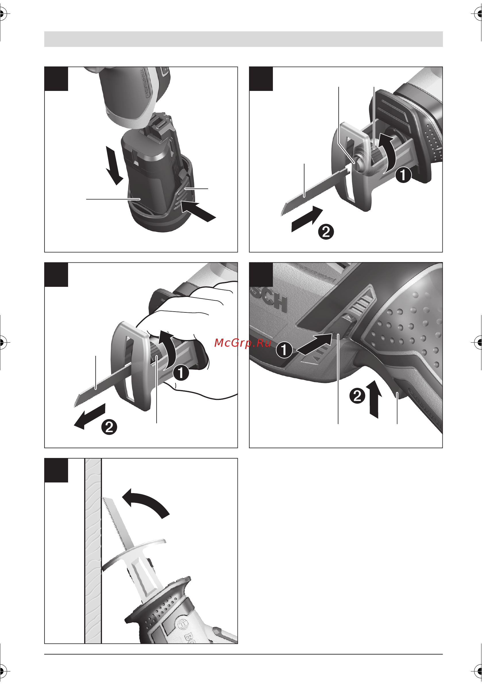 Bosch GSA 10.8V-LI 0.601.64L.901 Инструкция по эксплуатации онлайн [5/260] 416