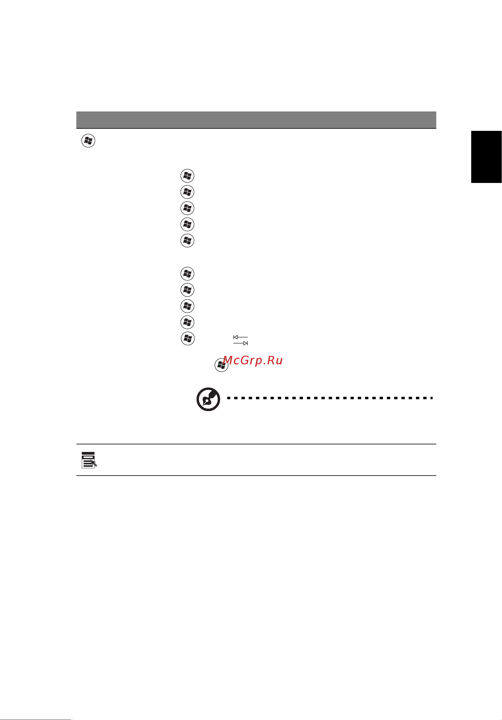 Acer AO533-138kk [29/58] Клавиши windows