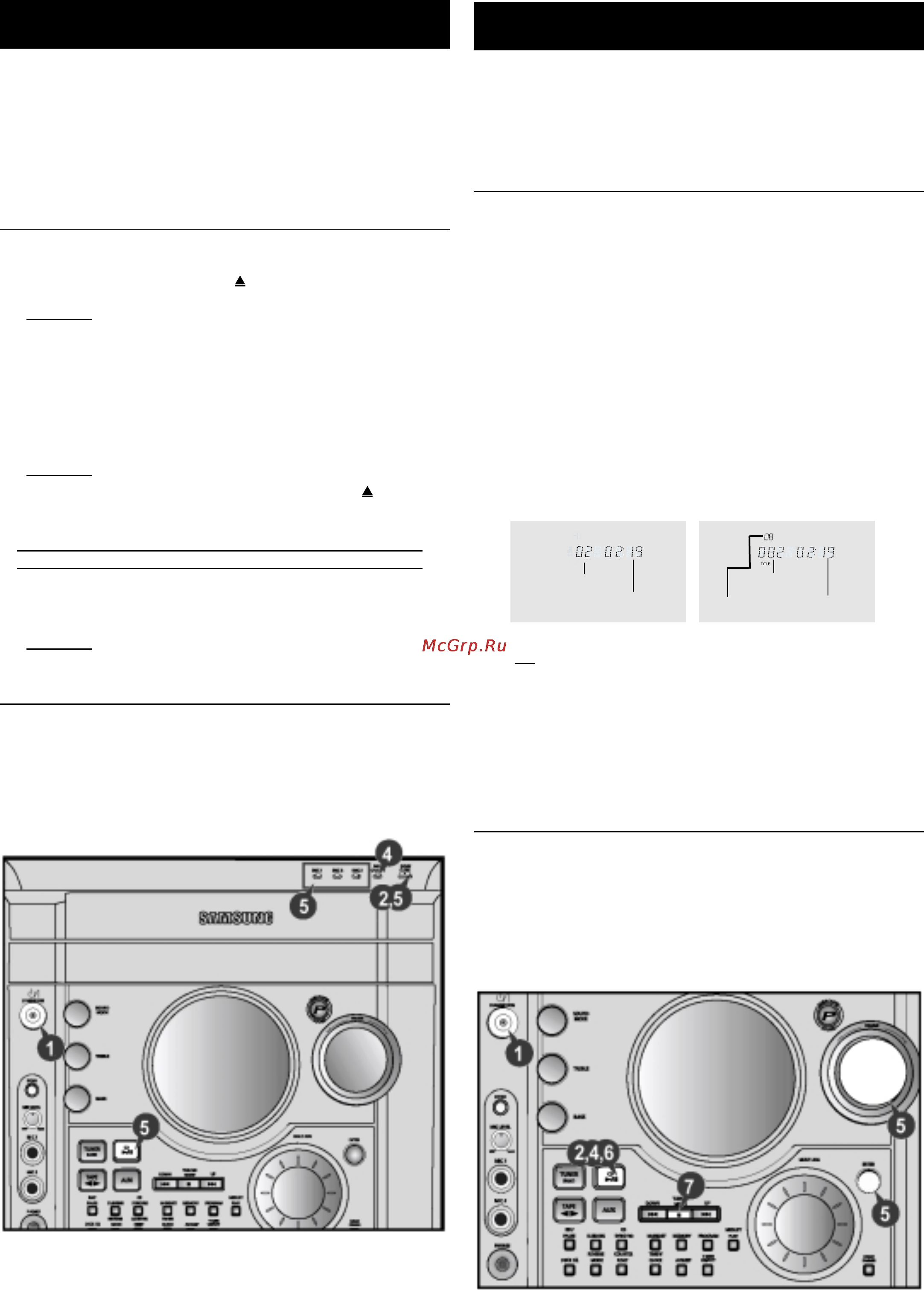 Samsung MAX-ZJ730 [11/26] Воспроизведение компакт диска диска mp3 cd
