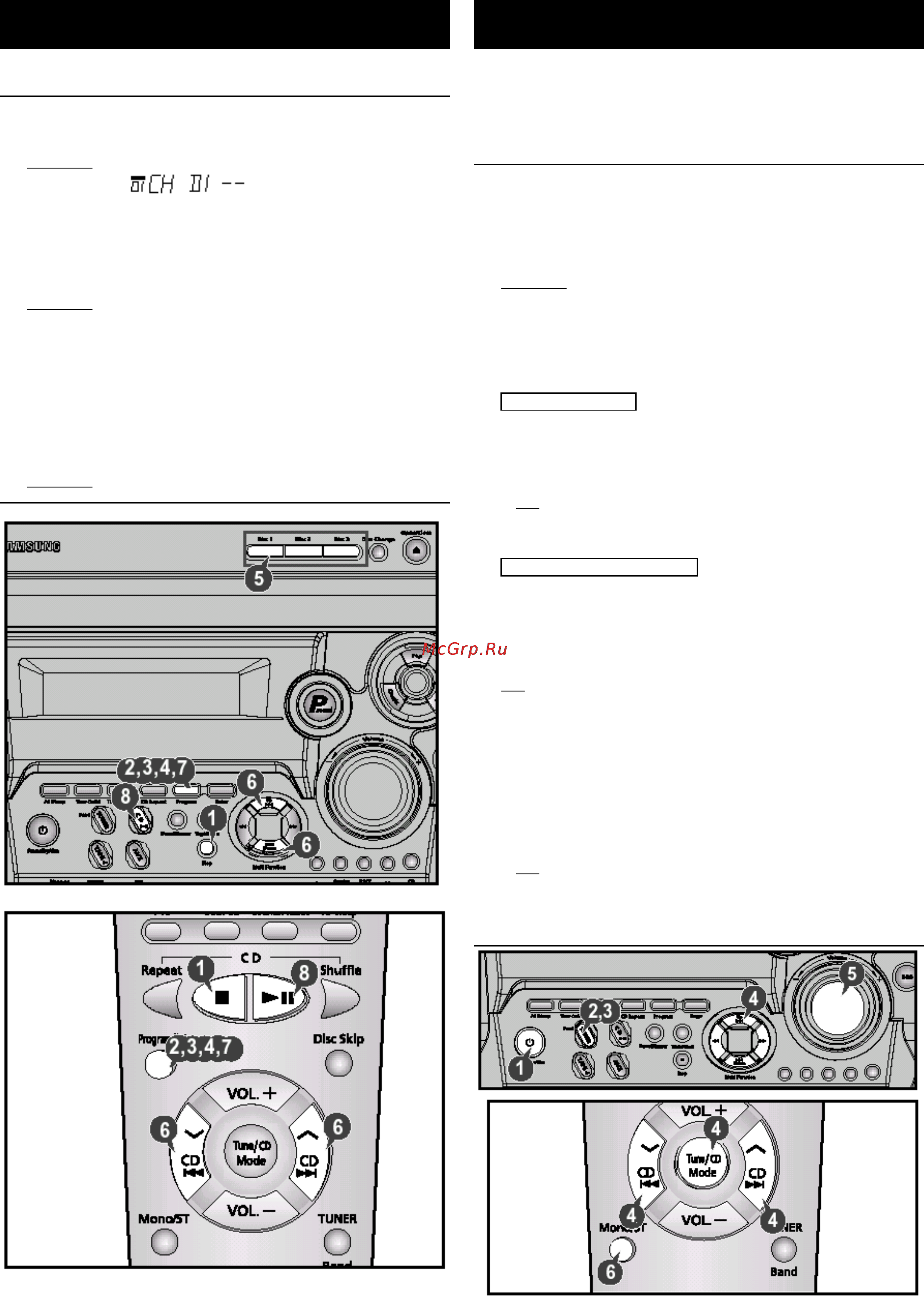 Samsung MAX-ZB450 [15/25] Поиск радиостанций и запоминание настройки на них в памяти системы